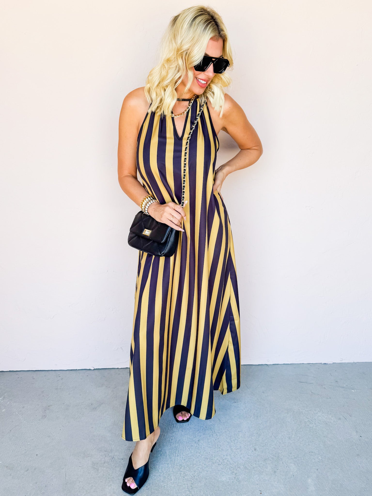Stark Striped Maxi Dress