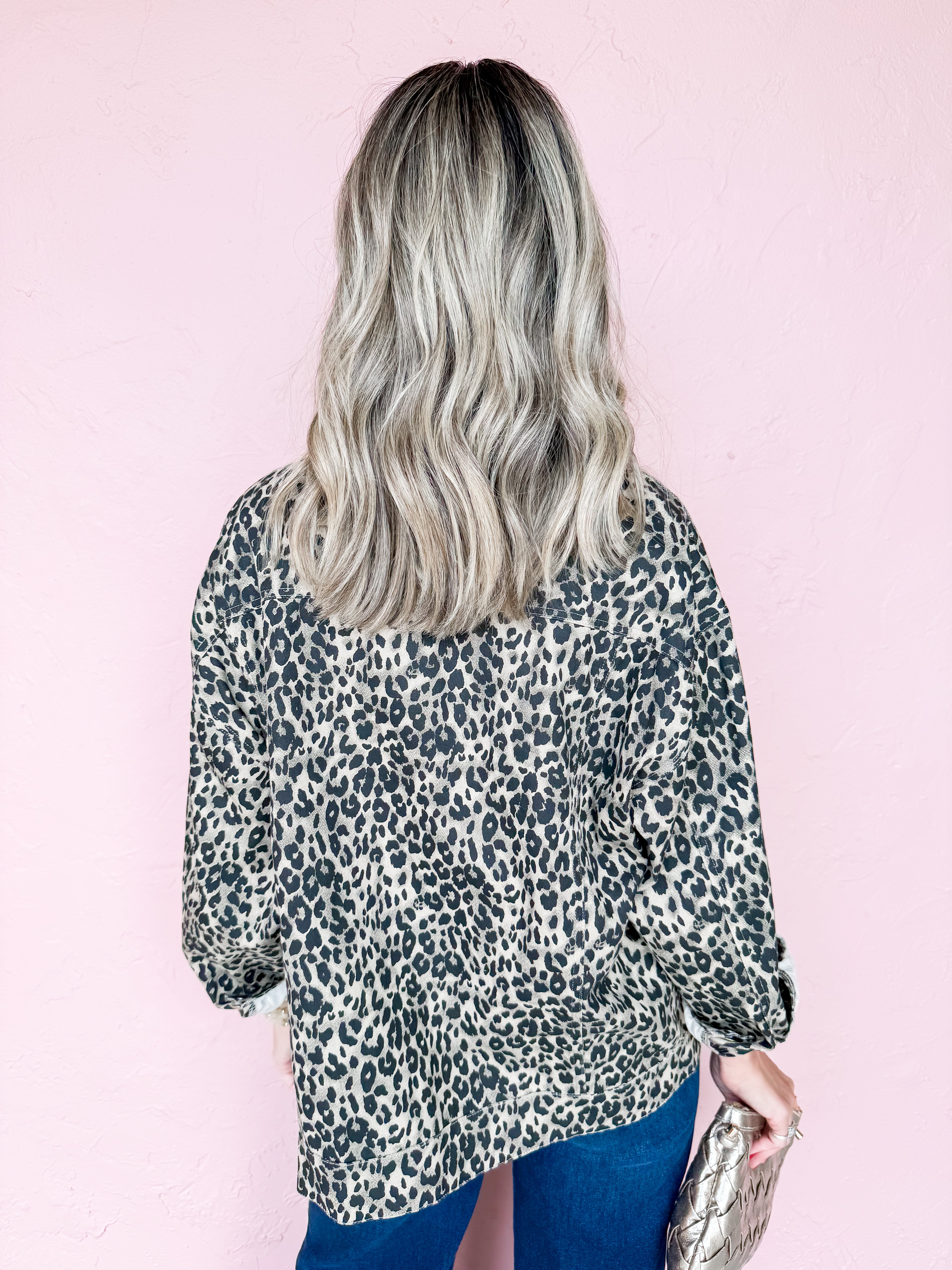 Stay Wild Leopard Oversized Jacket