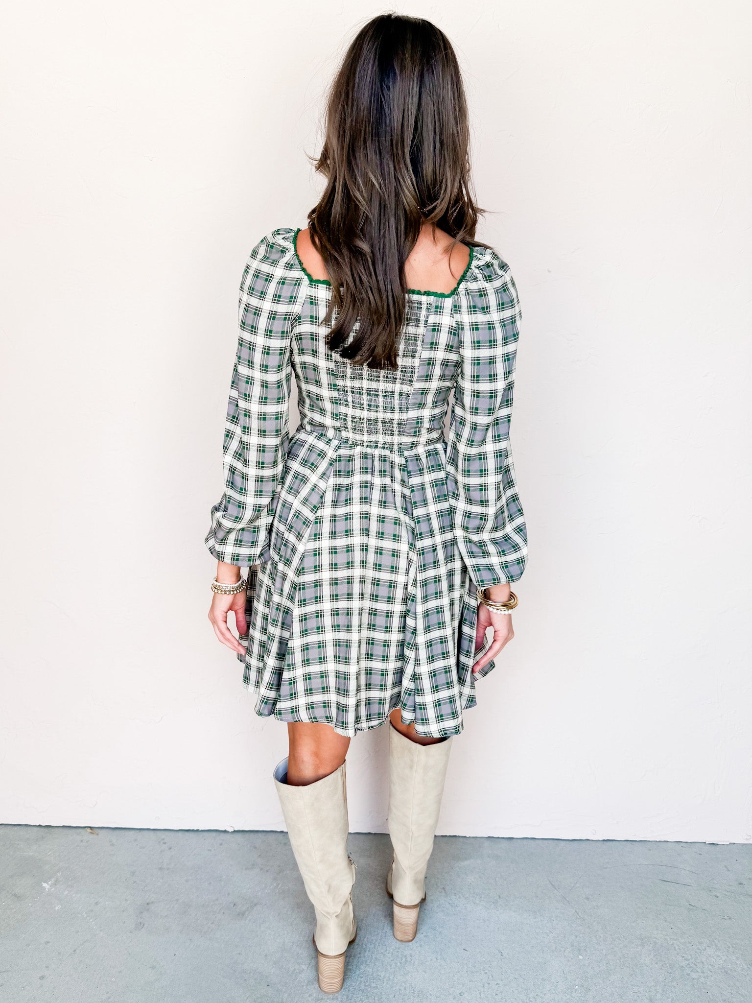 Steal My Heart Plaid Mini Dress
