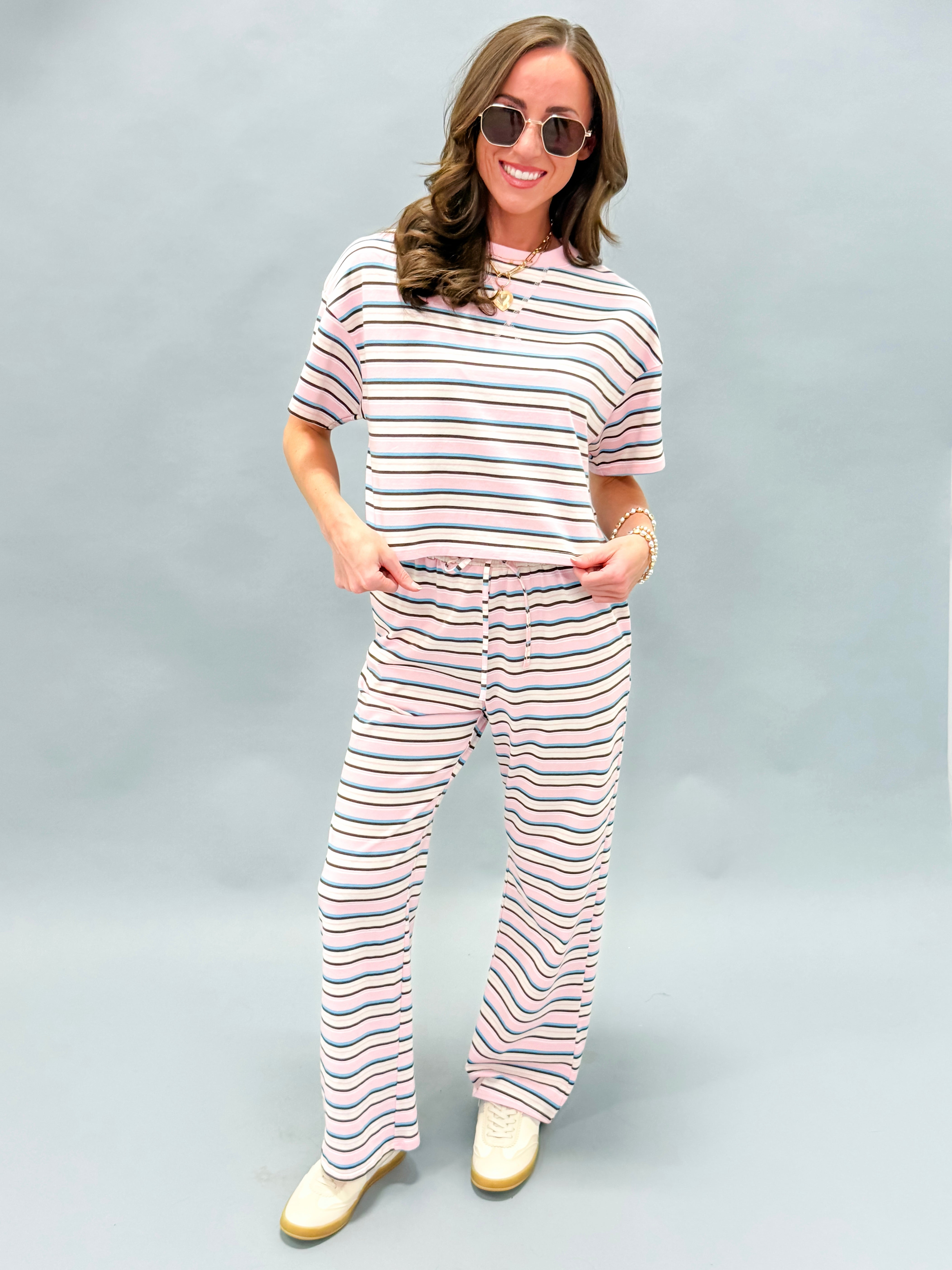 Stormie Striped Boxy Top