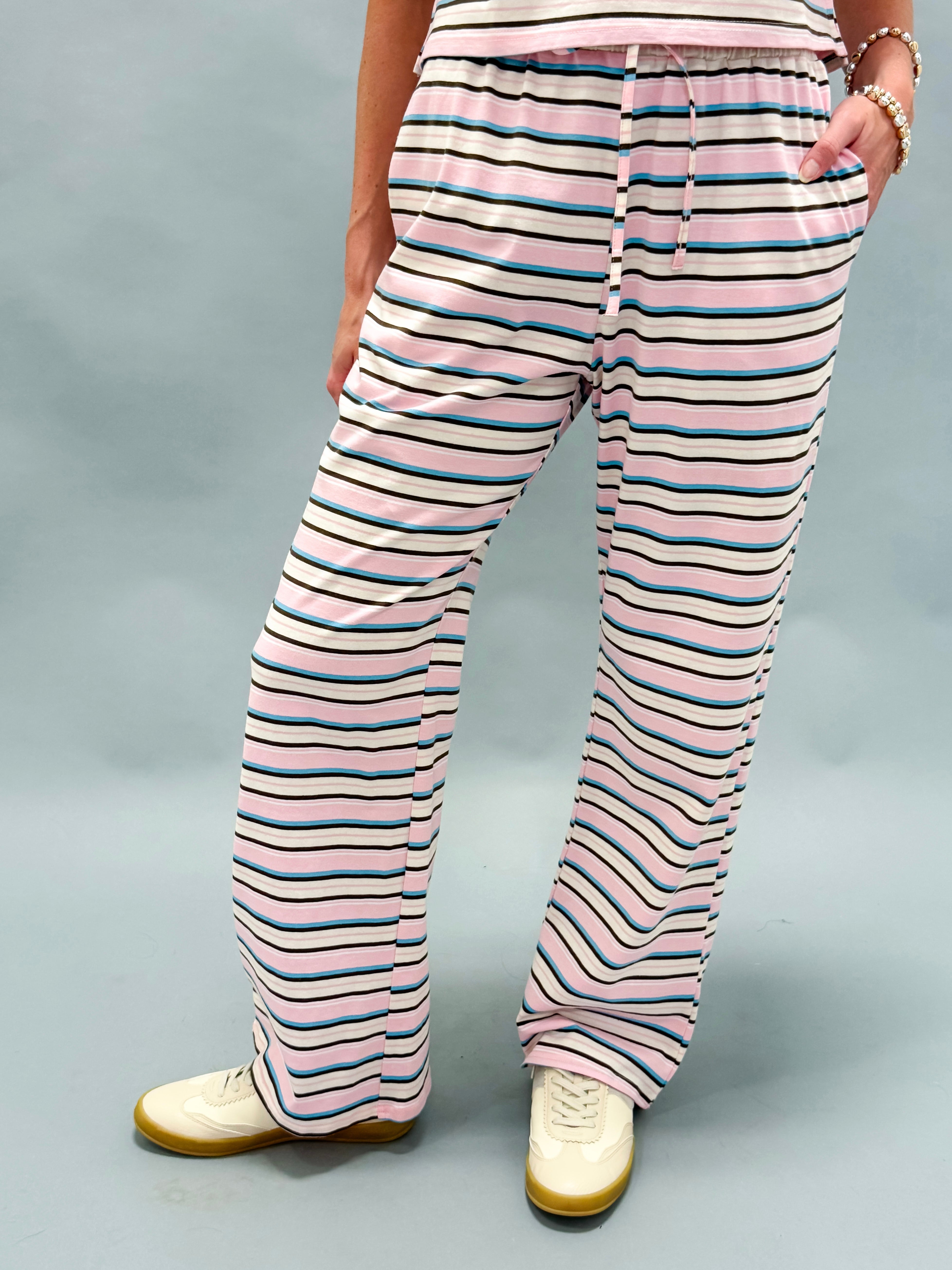 Stormie Striped Drawstring Pants