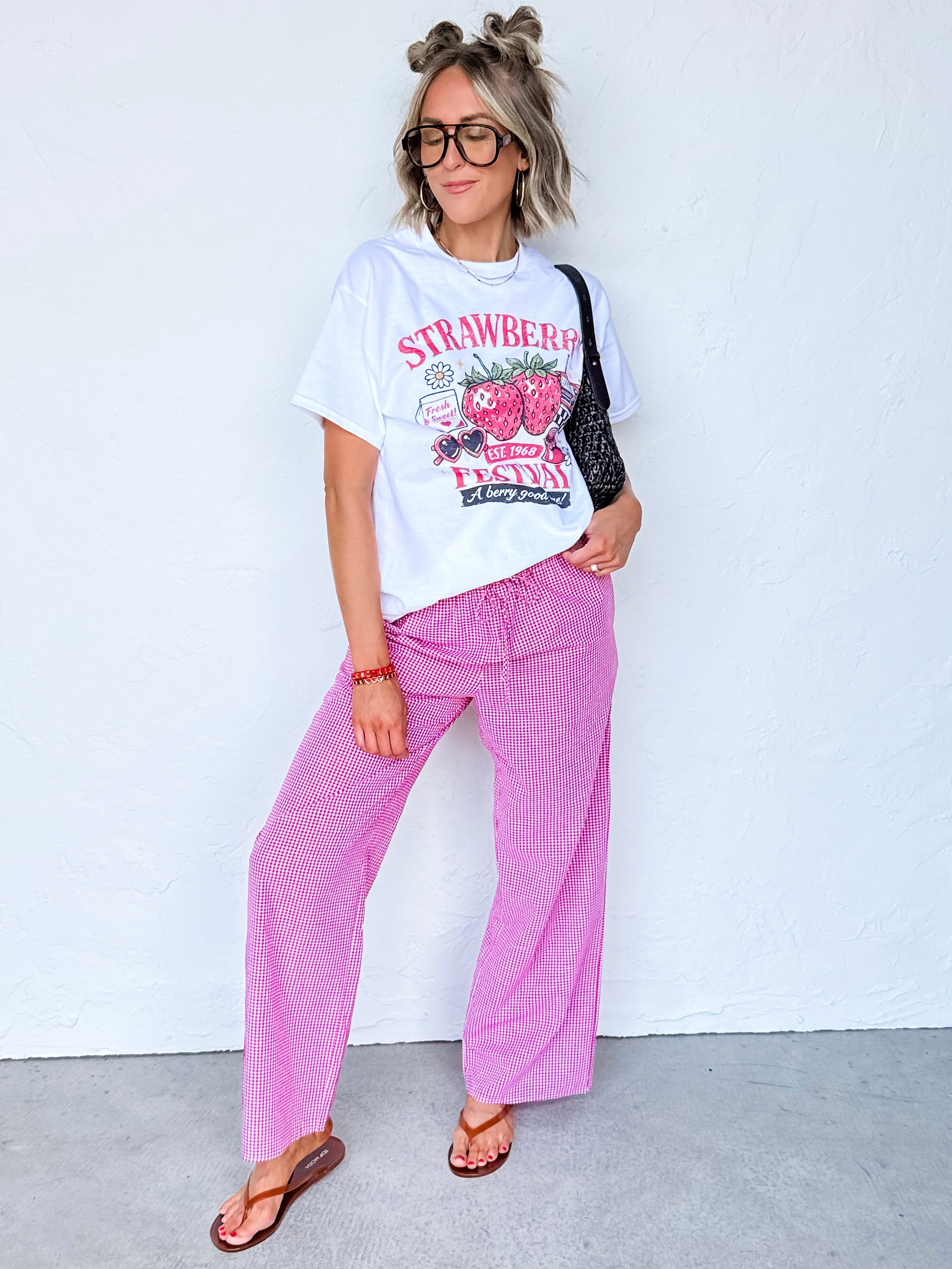 Strawberry Festival Oversized Graphic Tee