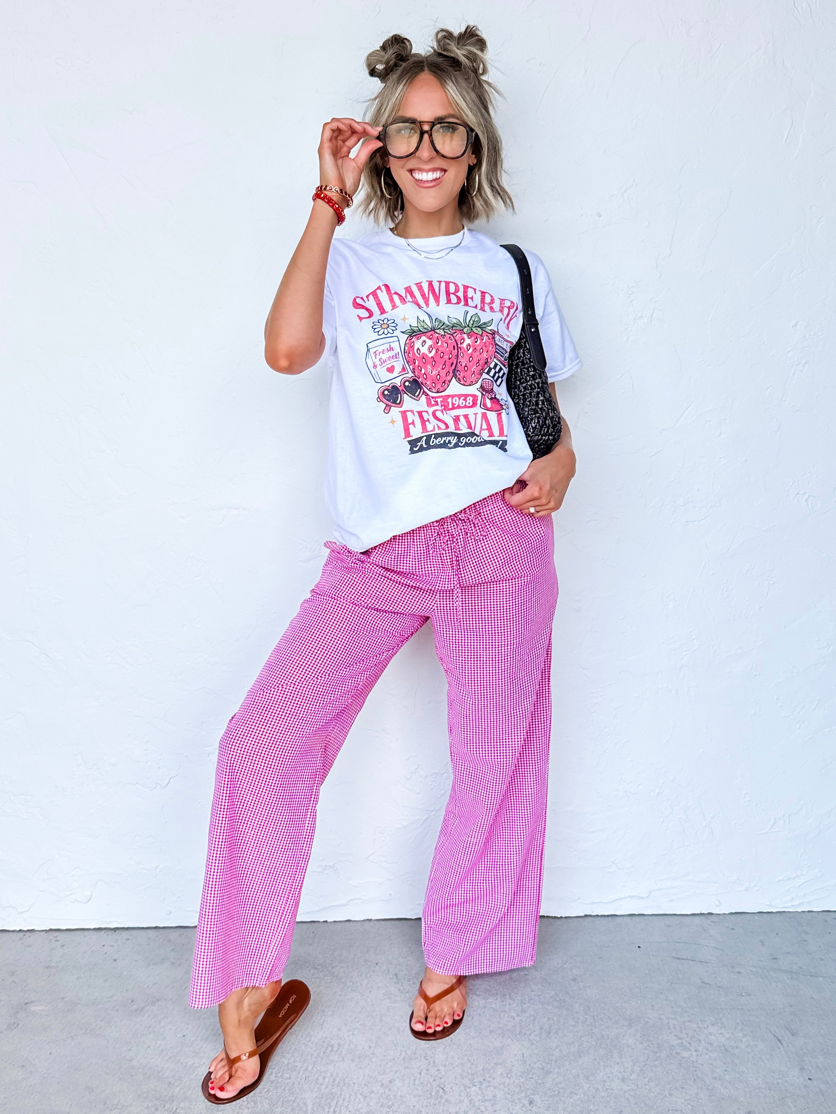 Strawberry Festival Oversized Graphic Tee