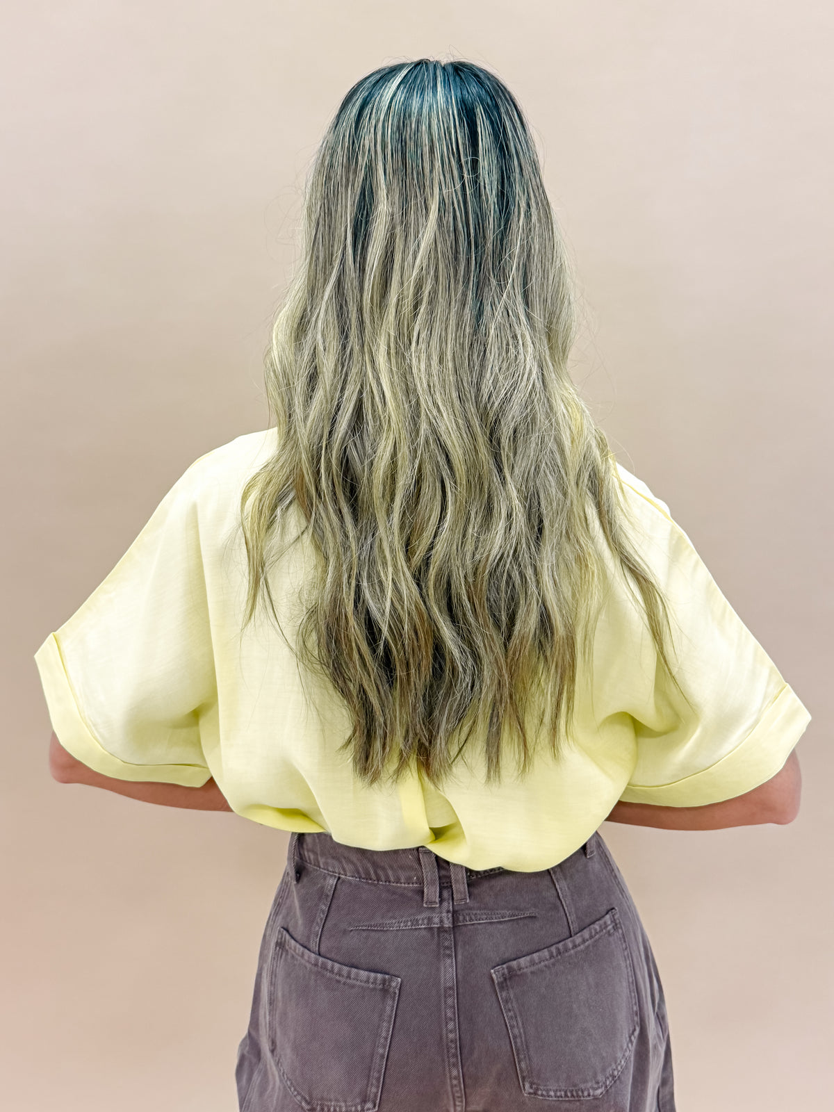 Sutton Short Sleeve Top-Yellow
