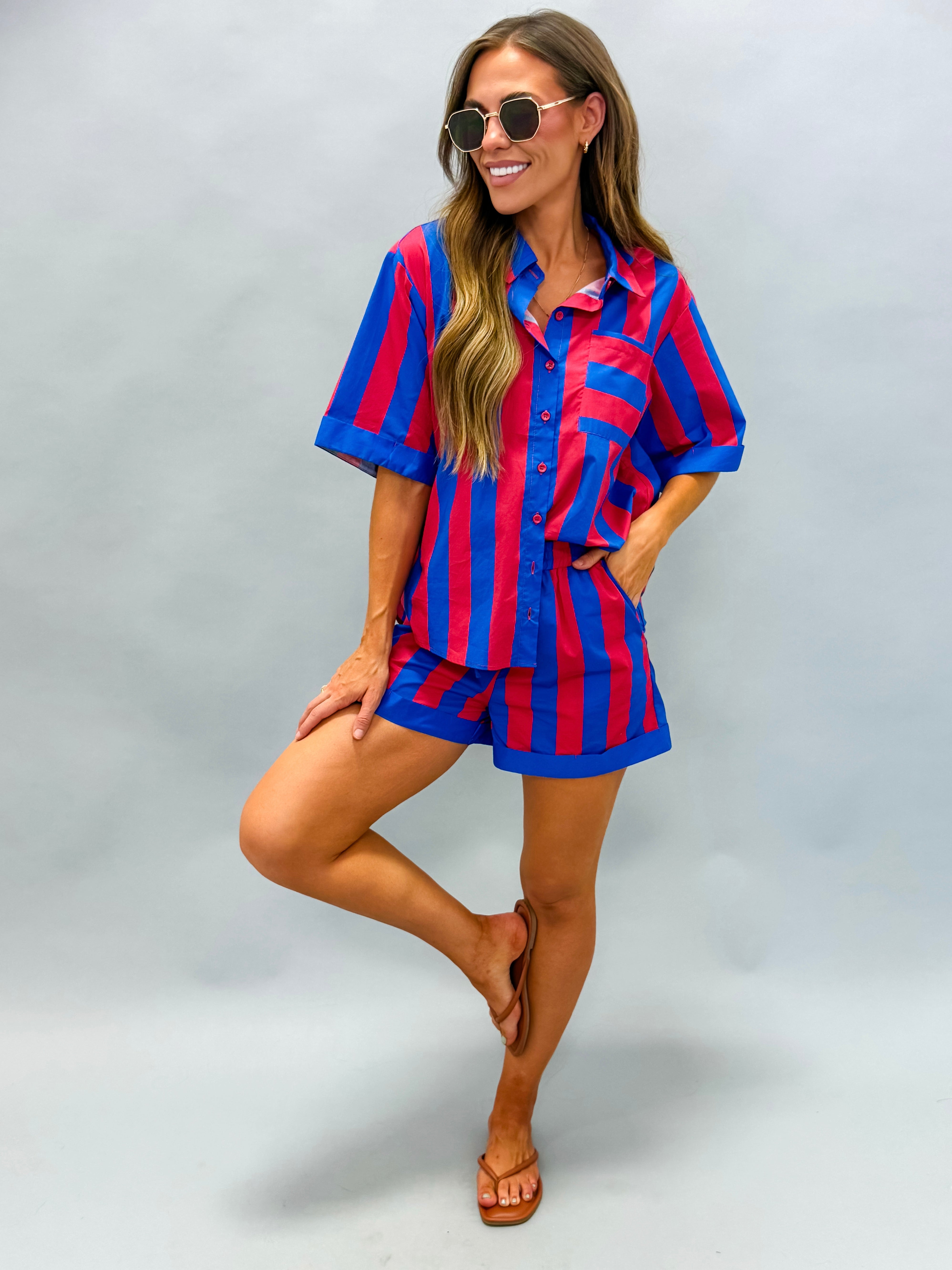 Taffy High Waist Drawstring Shorts