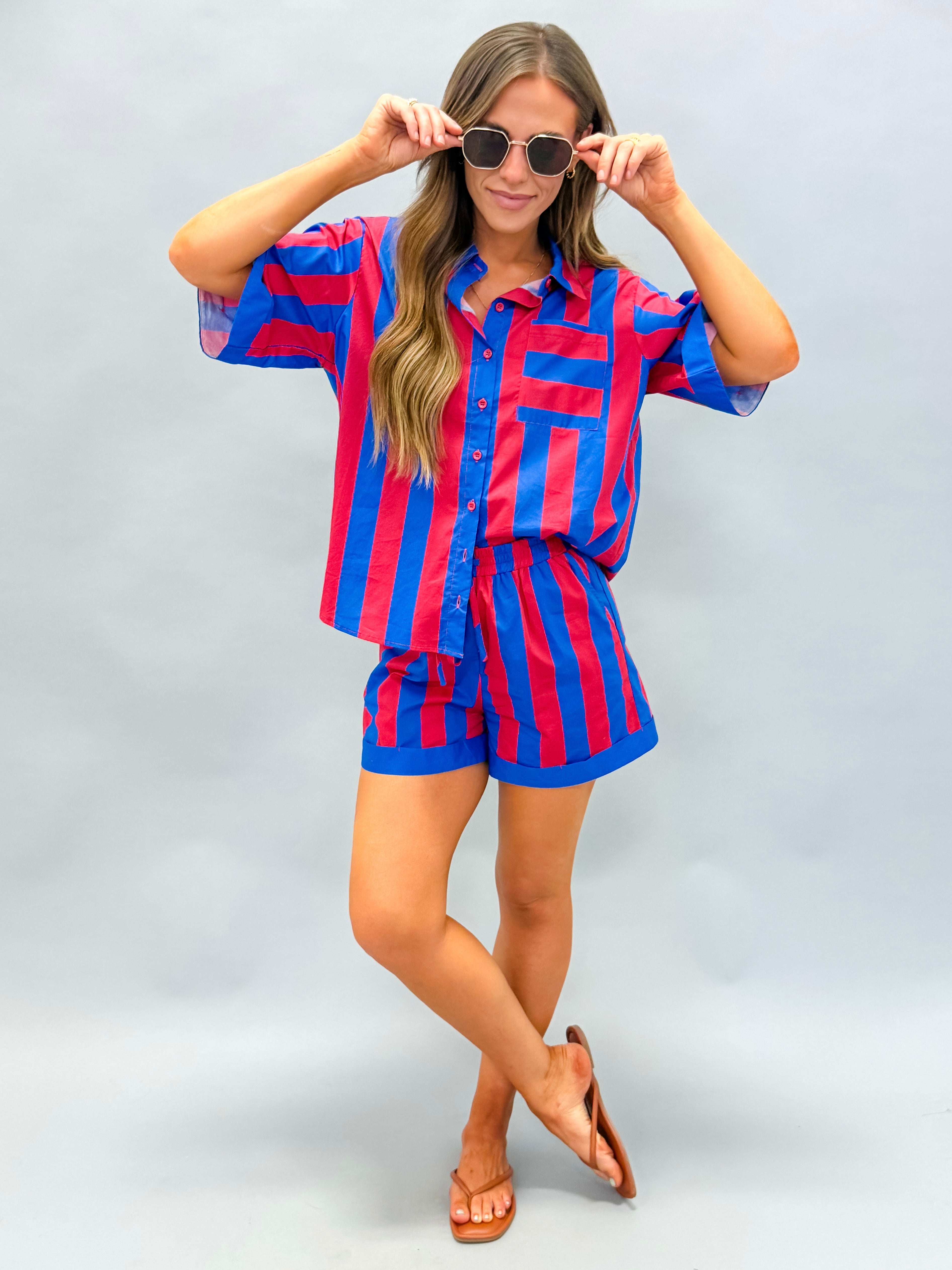 Taffy High Waist Drawstring Shorts