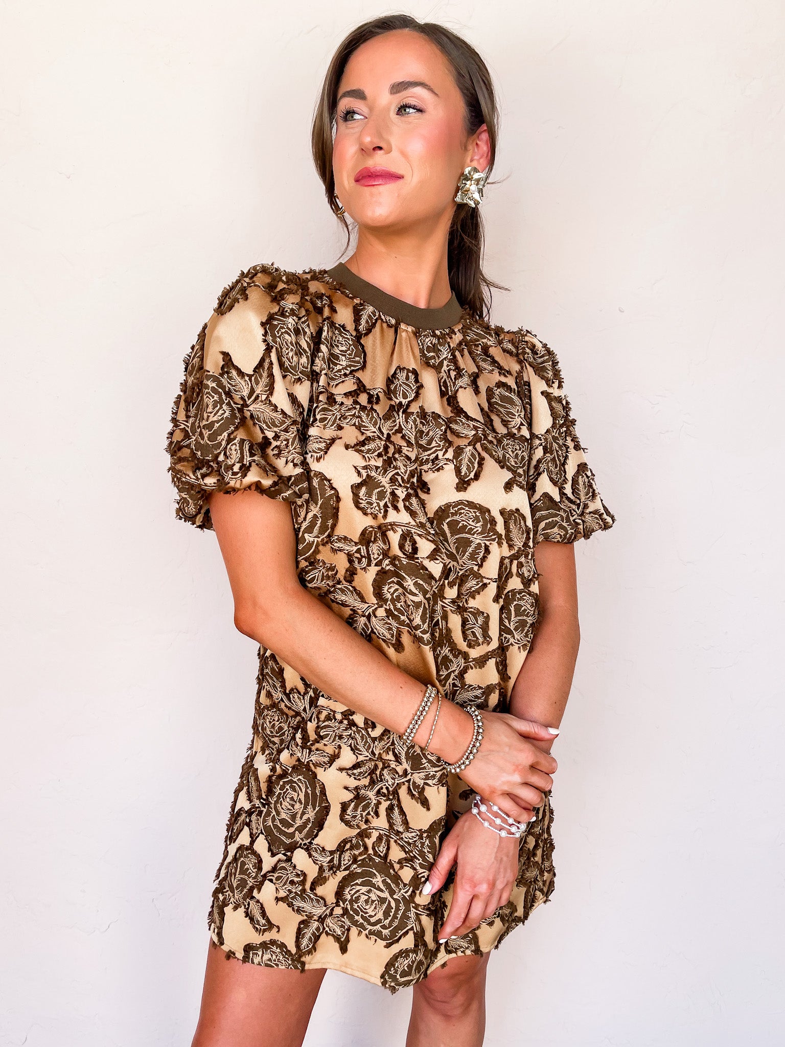 Thankful For You Floral Mini Dress