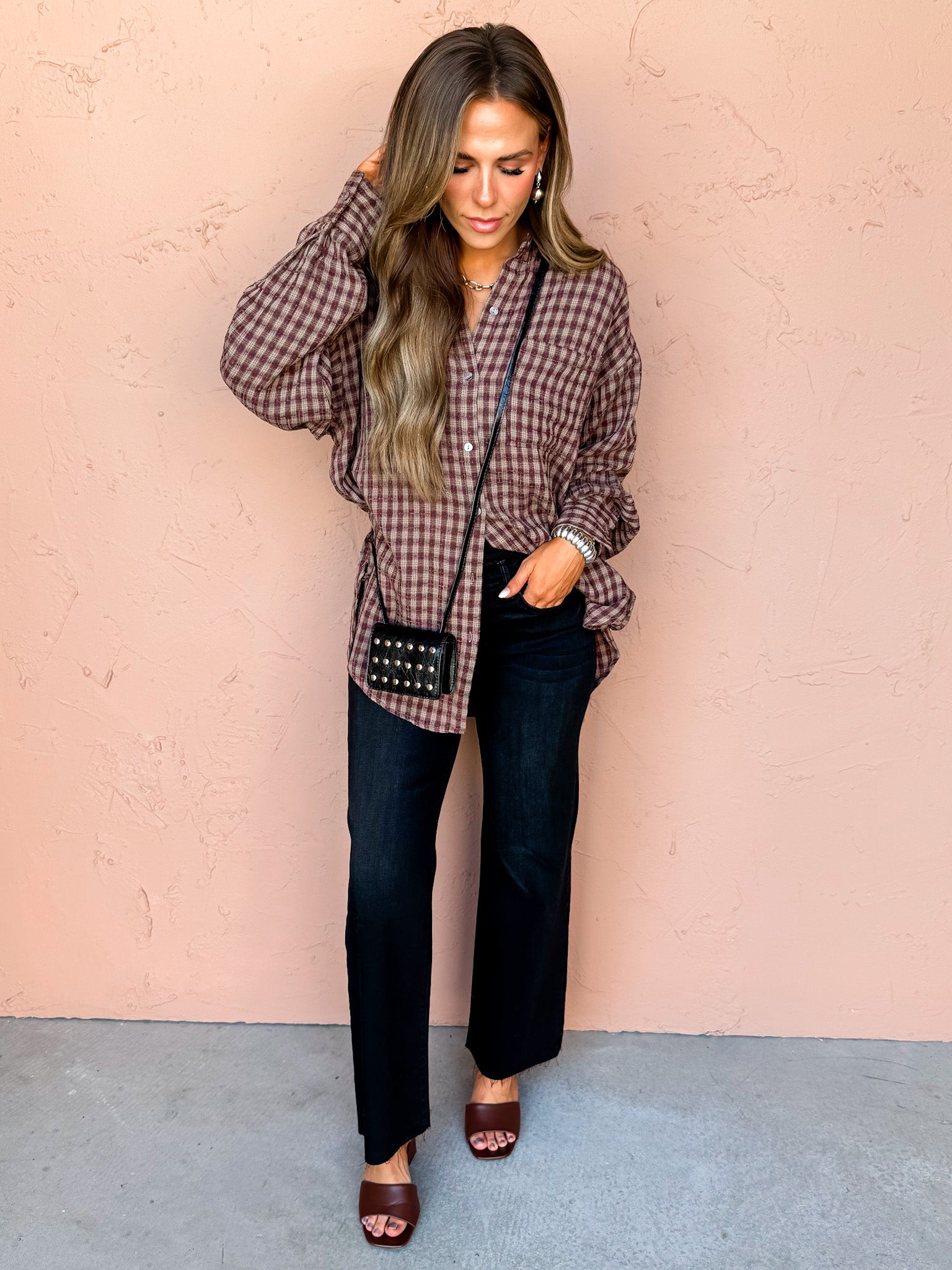 The Heritage Plaid Button Front Top
