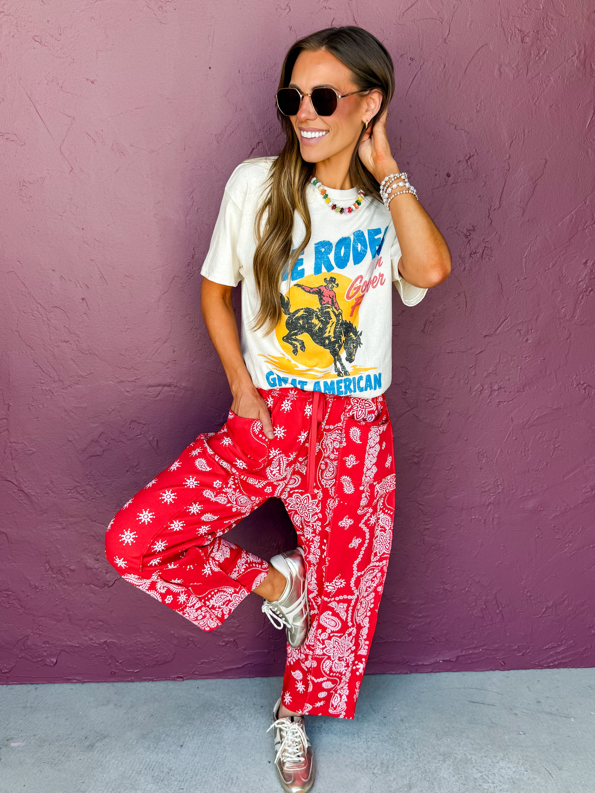 The Rodeo Great American Pastime Oversized Graphic Tee
