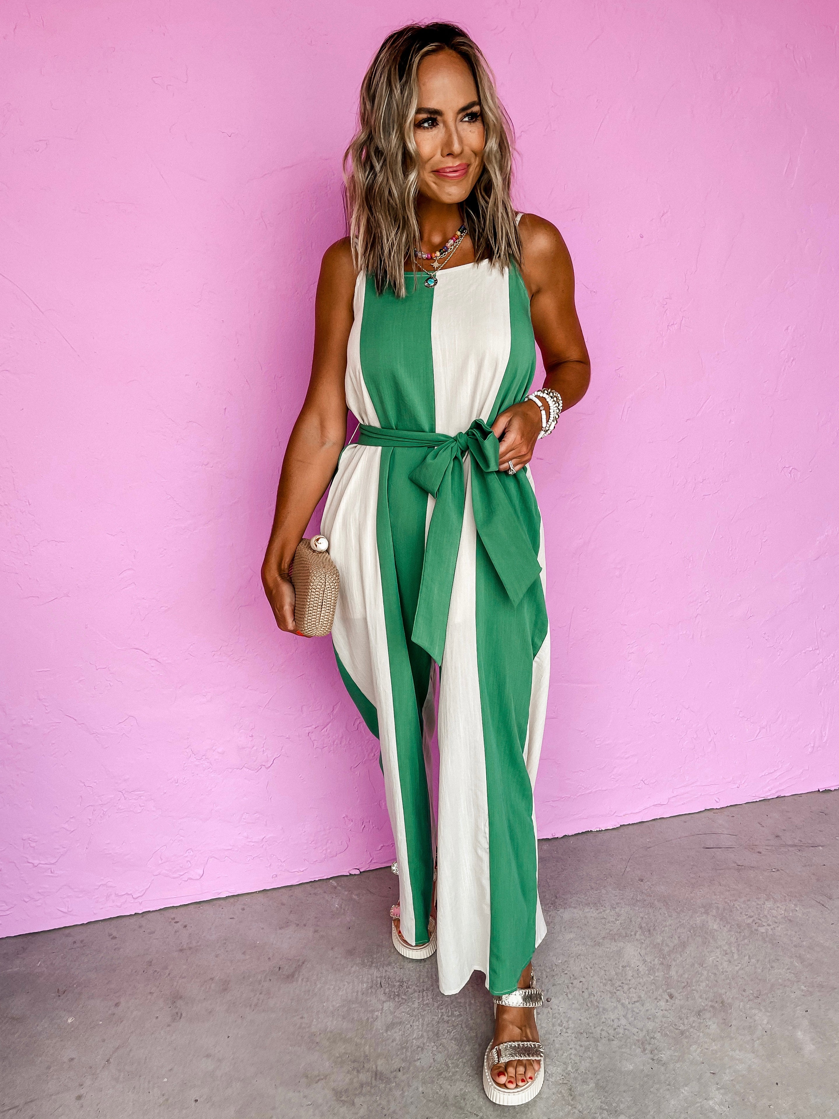 This Is The Life Color Block Jumpsuit