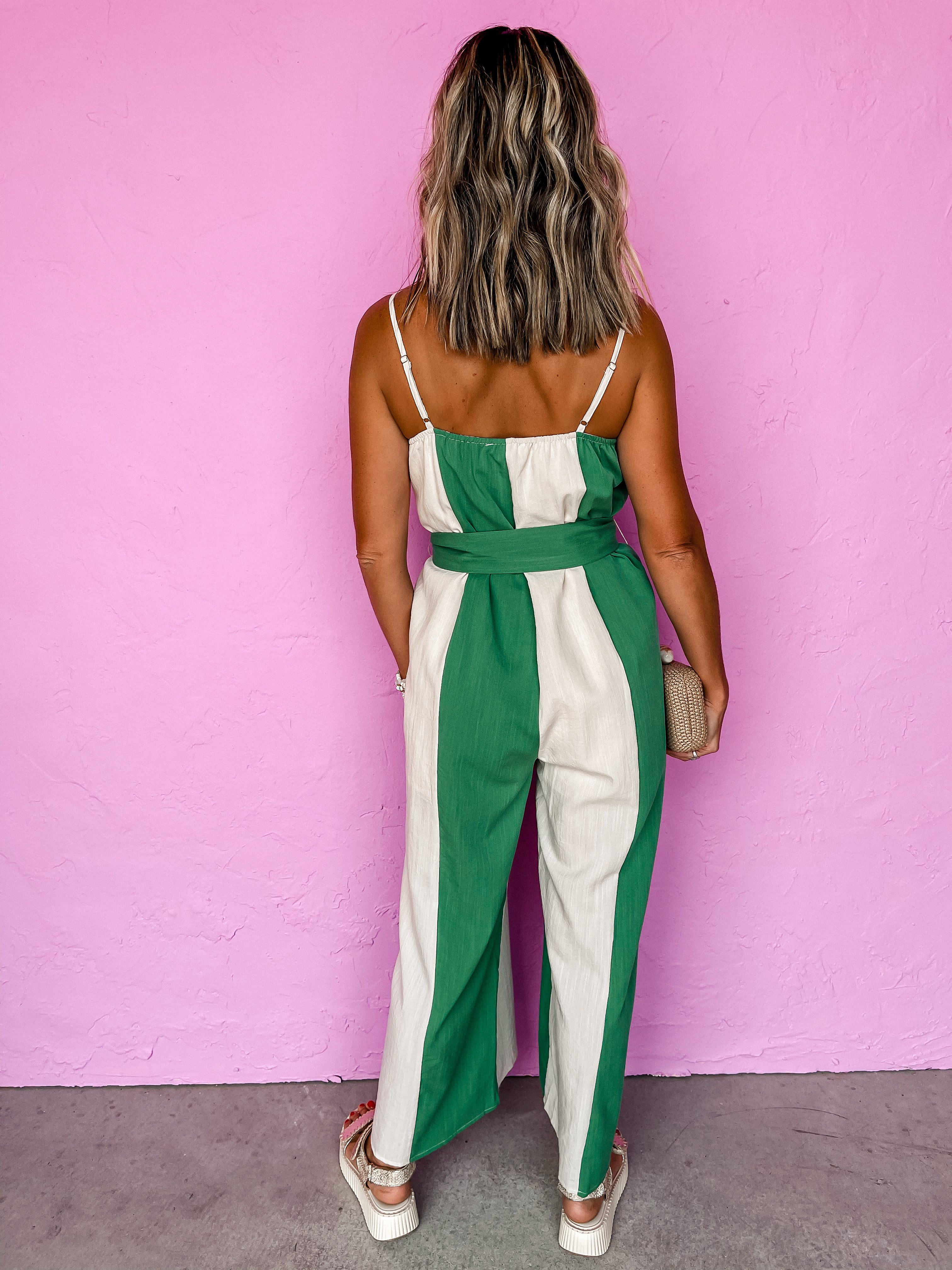 This Is The Life Color Block Jumpsuit