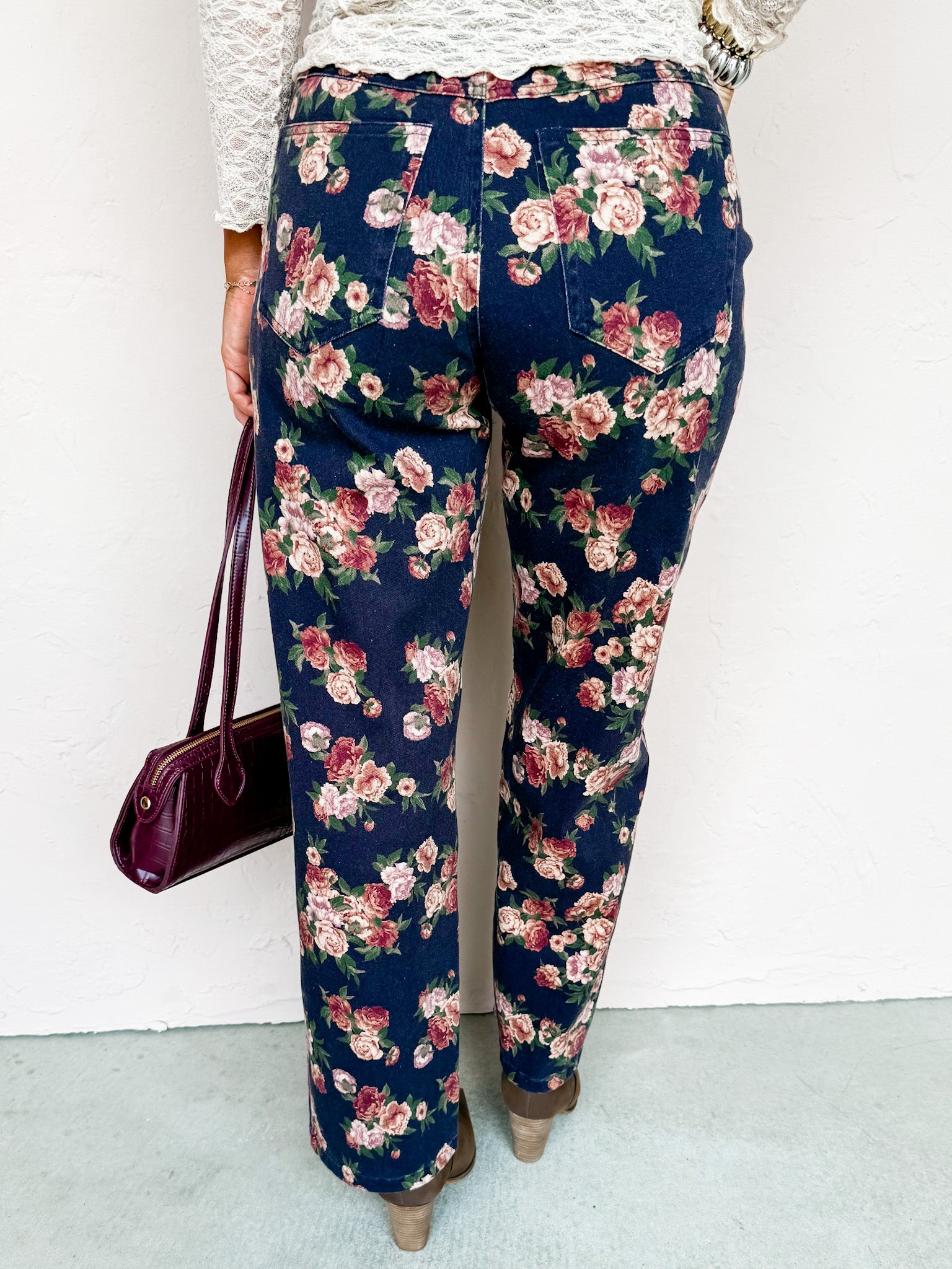 Thriving Vibes Floral Printed Pants