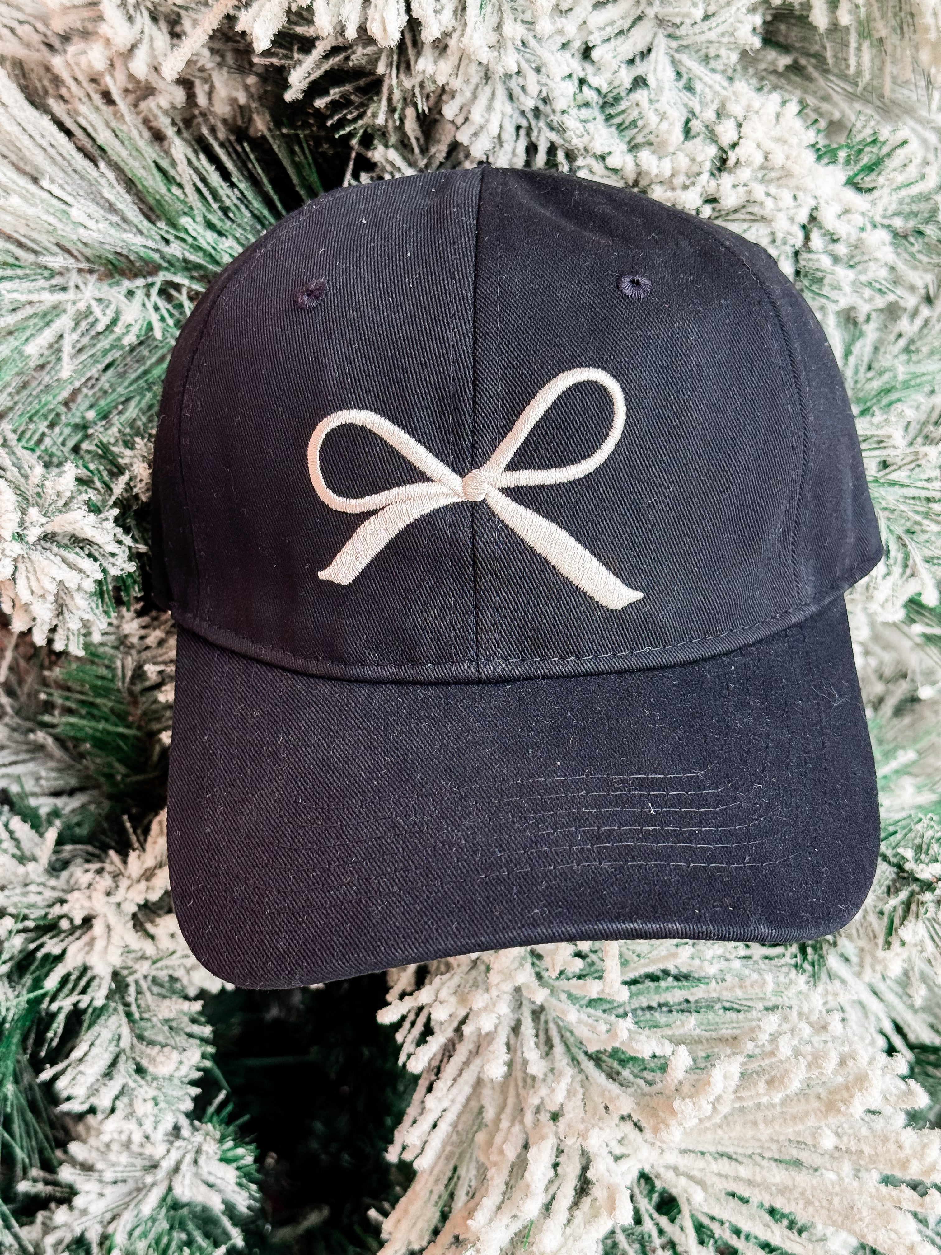 Tied With A Bow Embroidered Hat