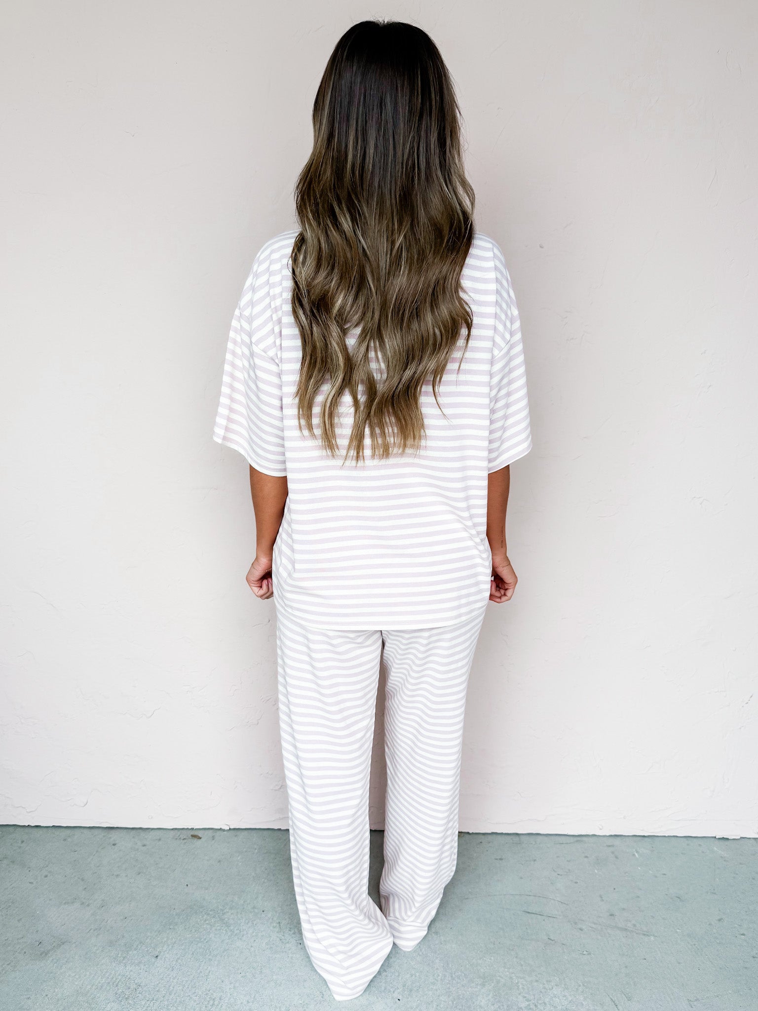 Tillie Striped Pants-Pink