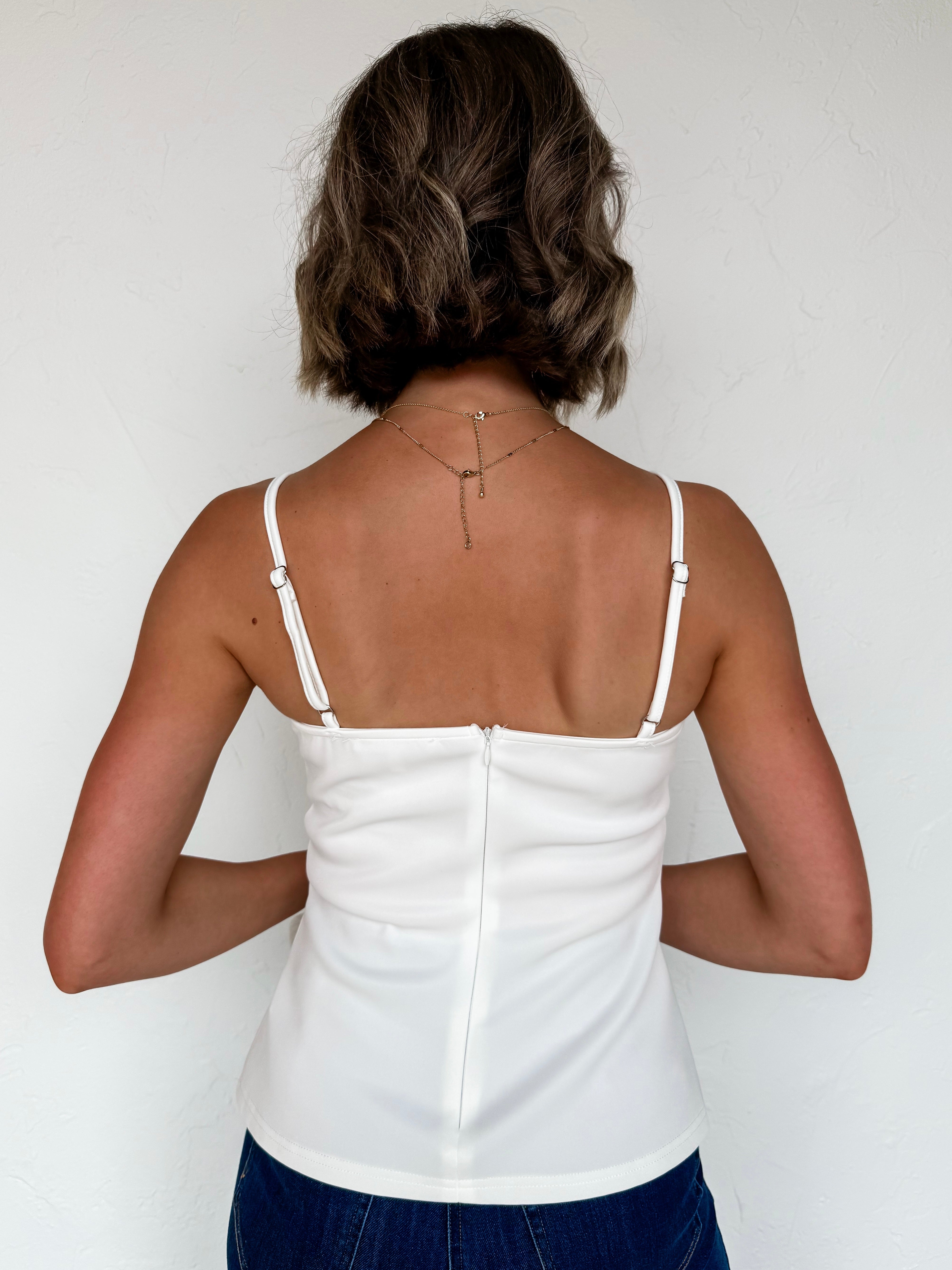 Tracey Rosette And Ruffle Cami Top