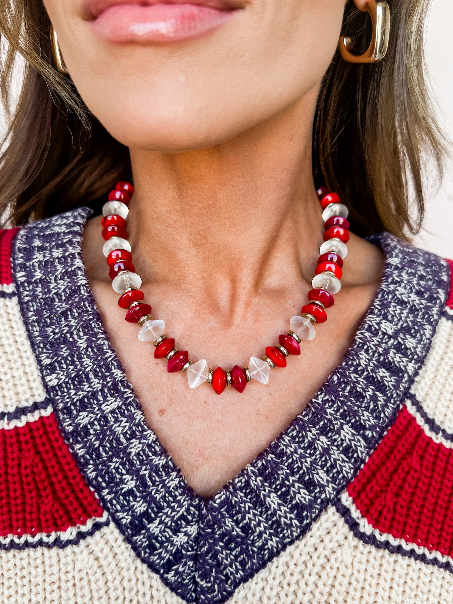 [Treasure Jewels] Cherry Pop Beaded Necklace