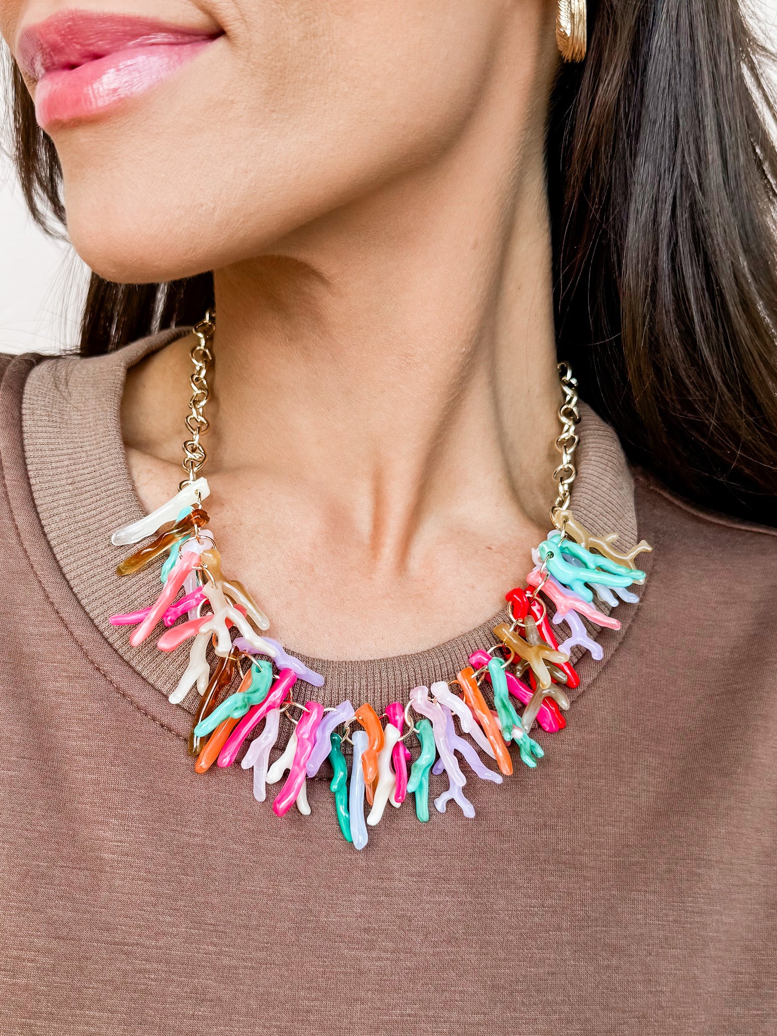 [Treasure Jewels] Coral Crush Necklace