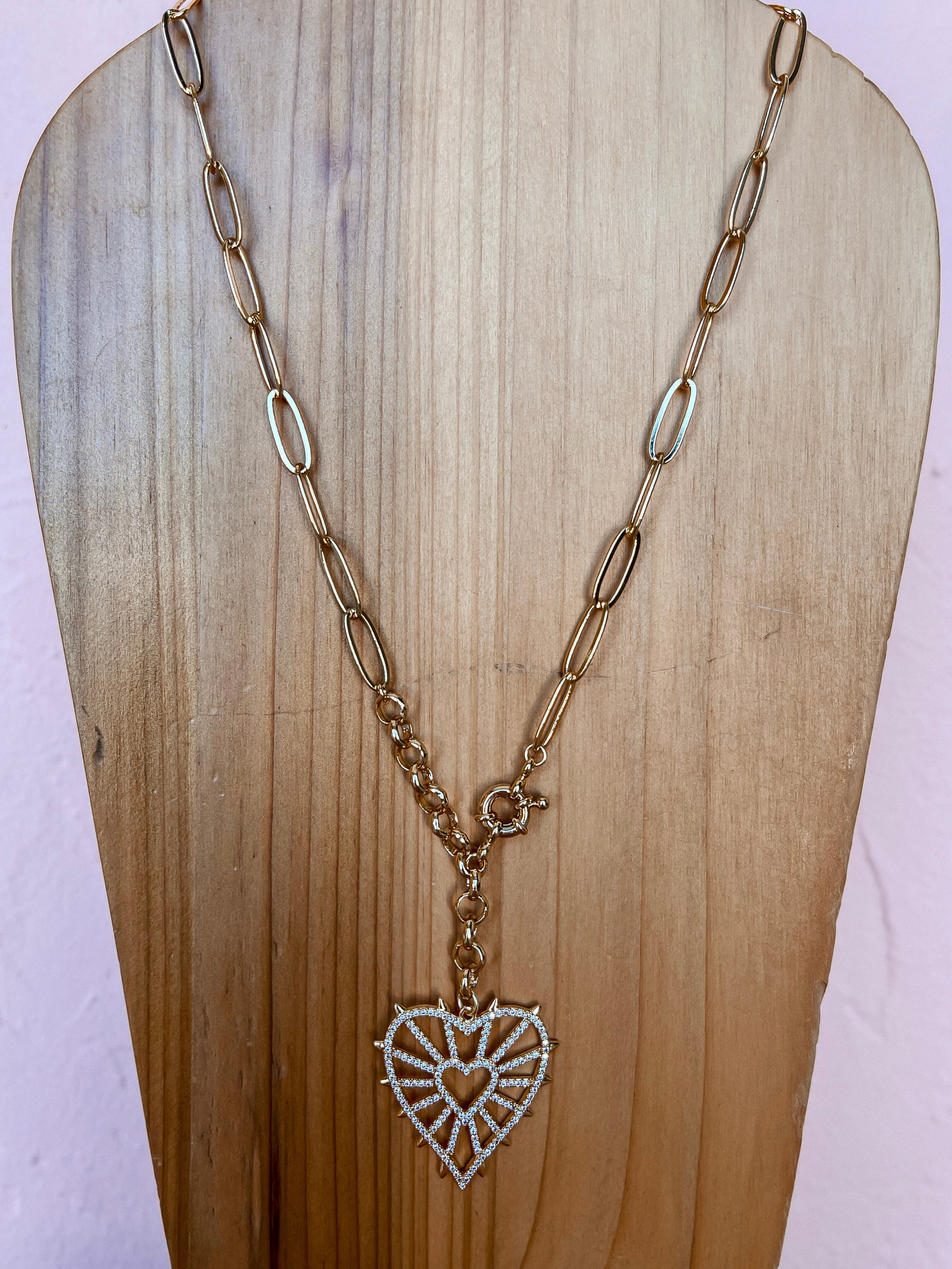 [Treasure Jewels] Heart Charm Necklace