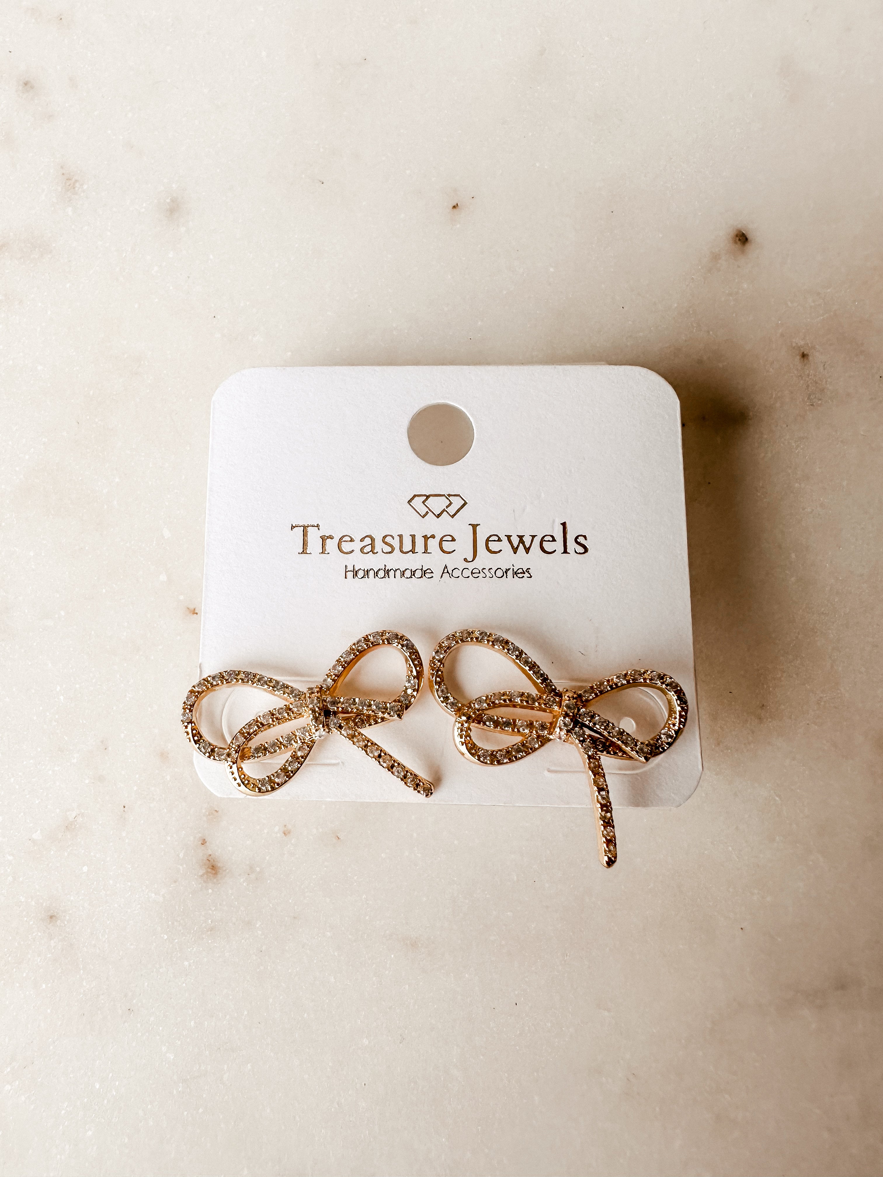 [Treasure Jewels] Little Bow Stud Earrings