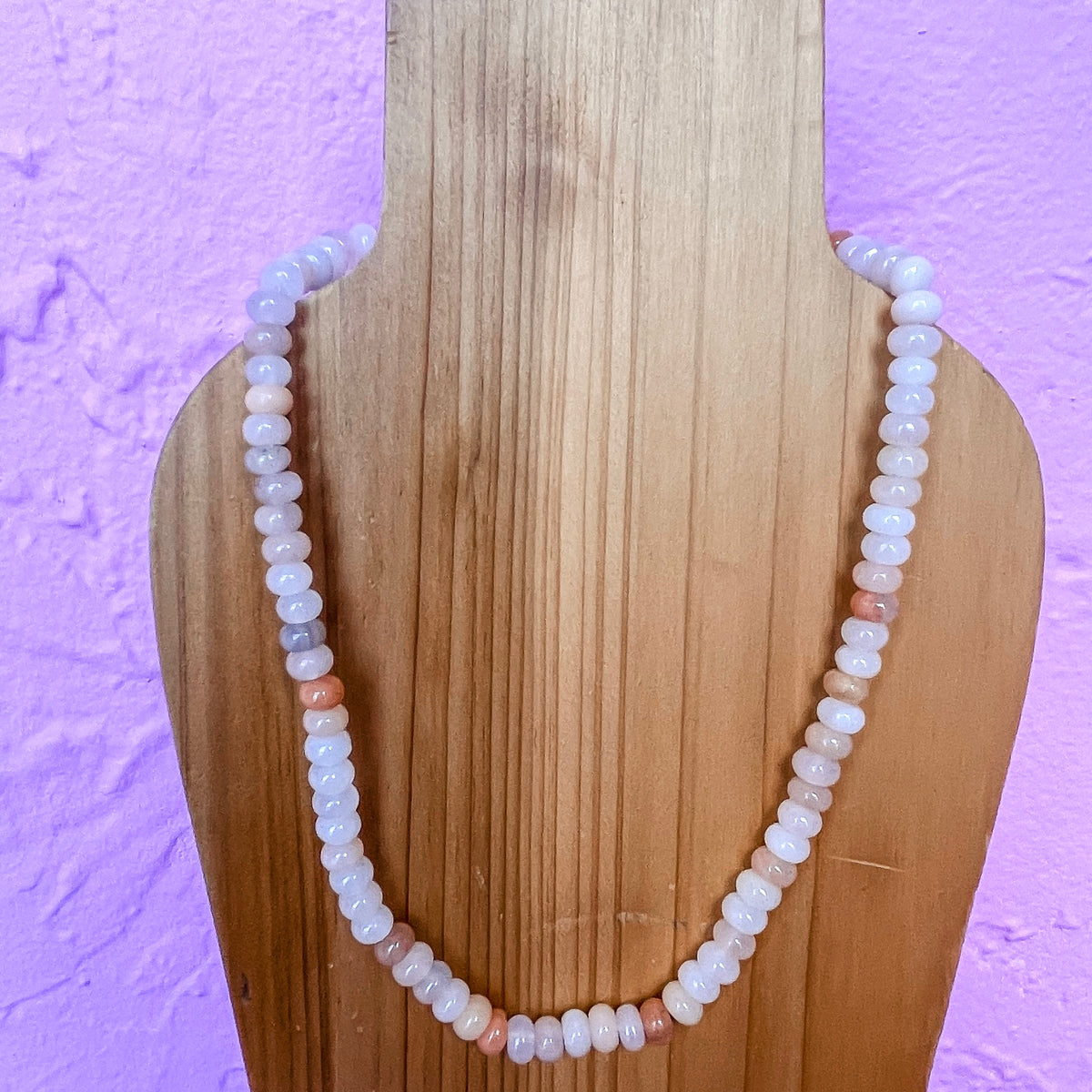 Treasure Jewels] Nude Gemstone Necklace — Ruthie Grace