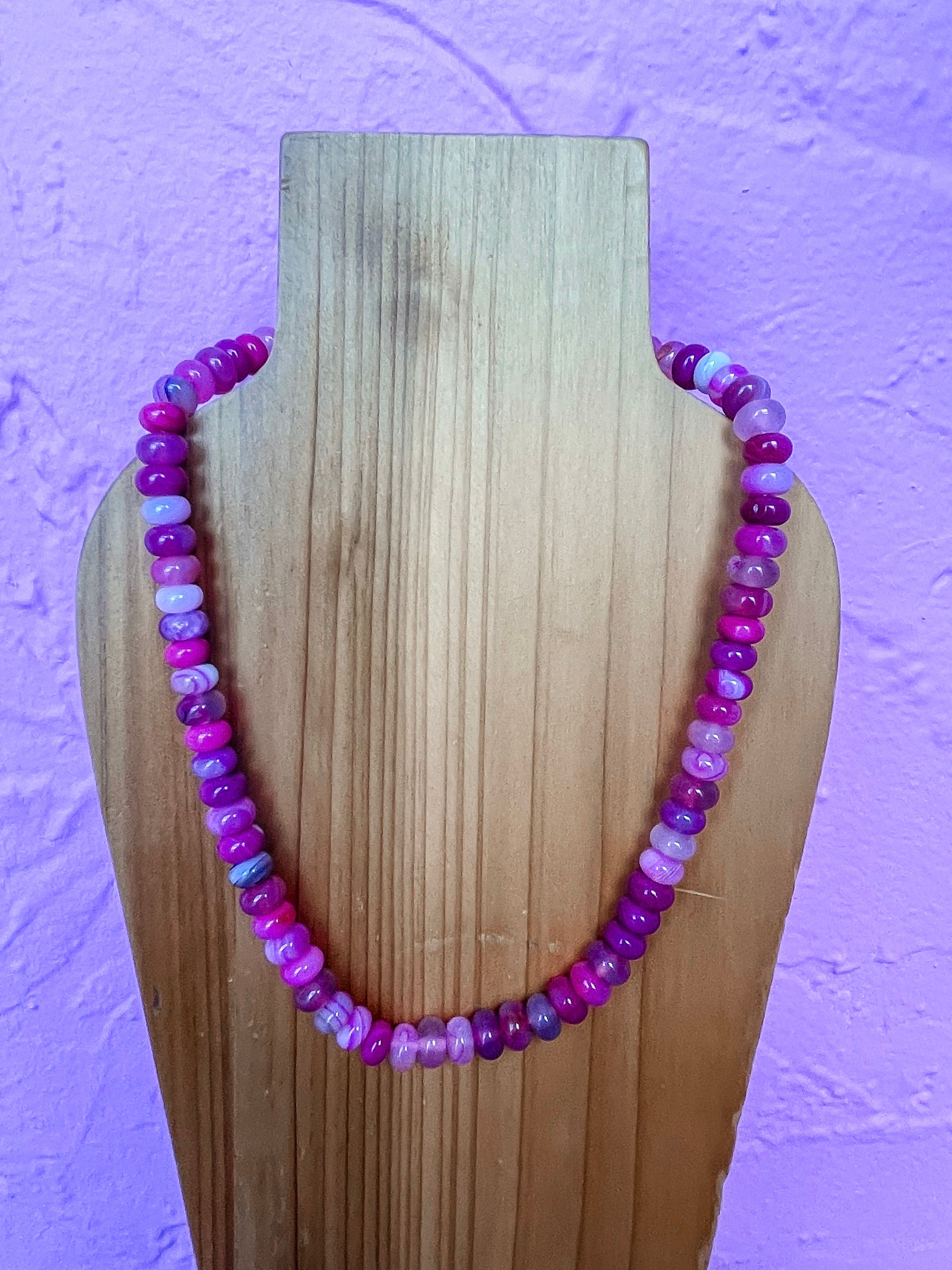 [Treasure Jewels] Pink Topaz Gemstone Necklace