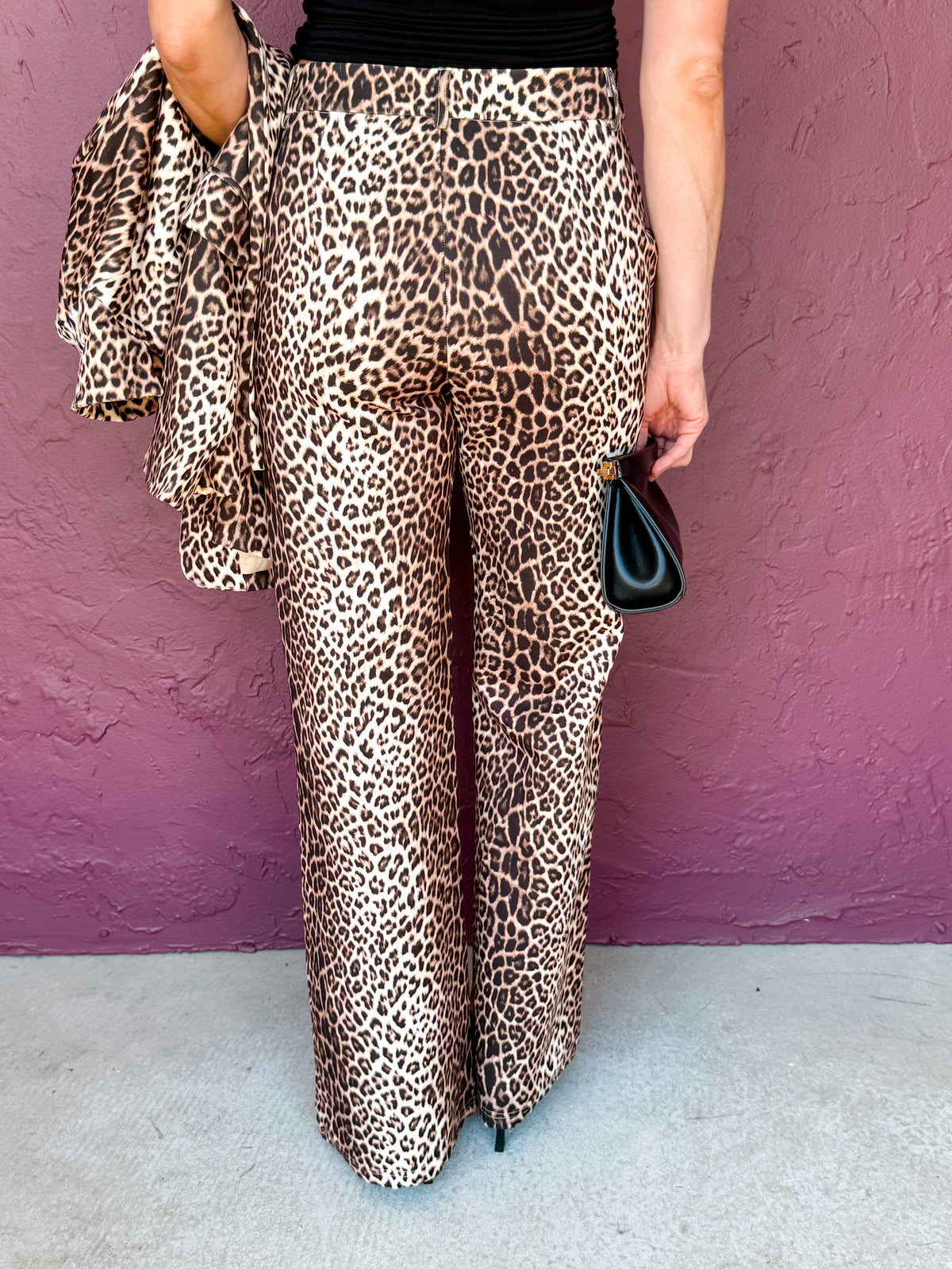 Triana Wide Leg Leopard Pants