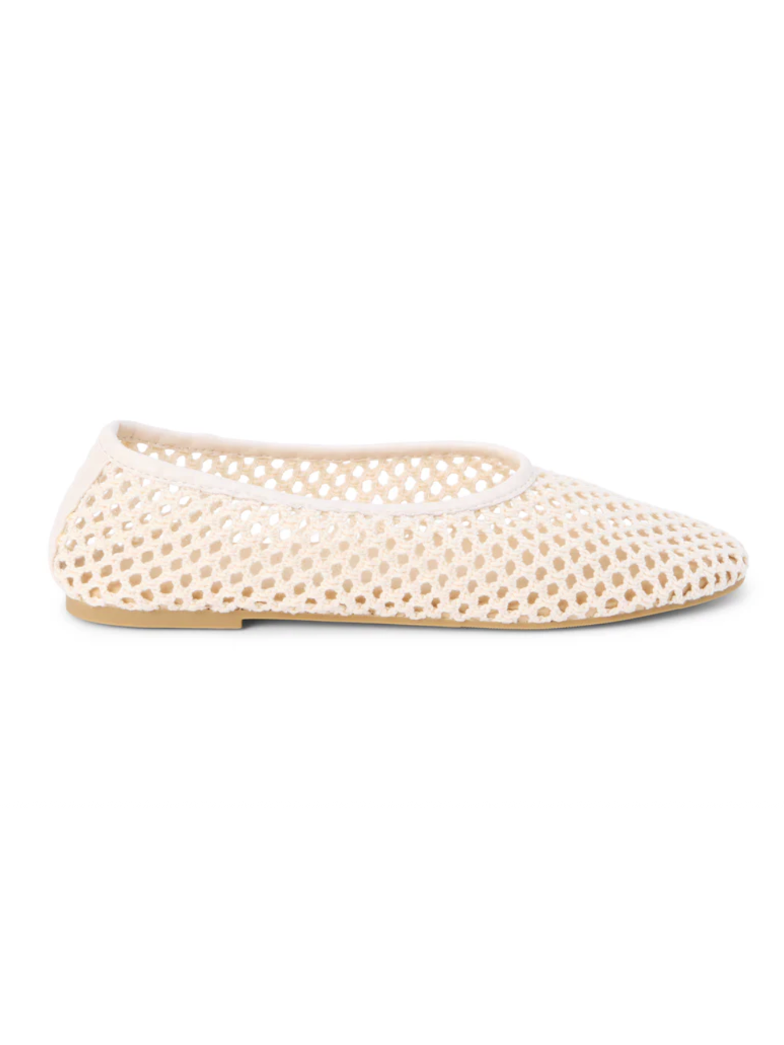 [Matisse] Marta Crochet Ballet Flat-Ivory