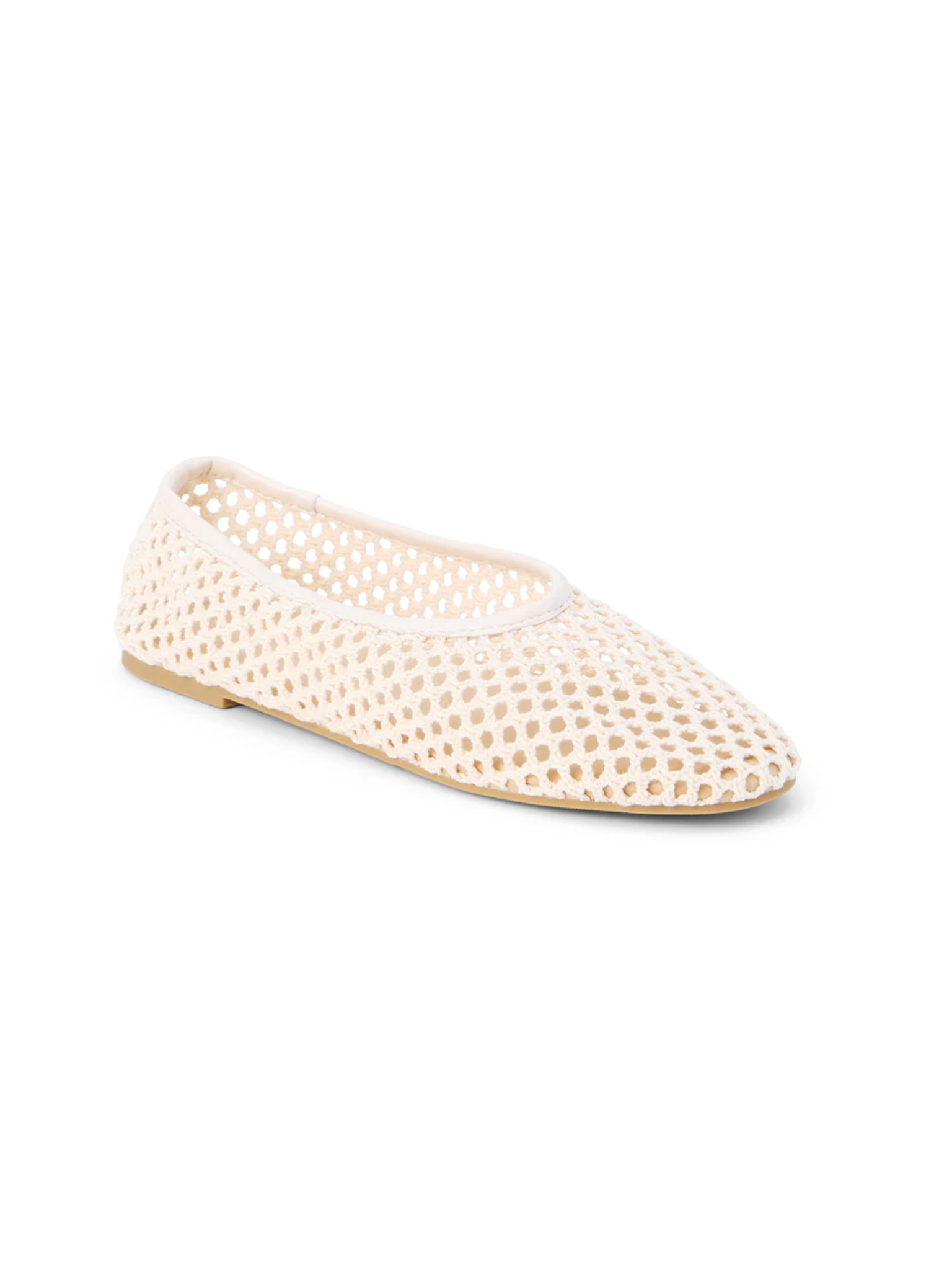 [Matisse] Marta Crochet Ballet Flat-Ivory