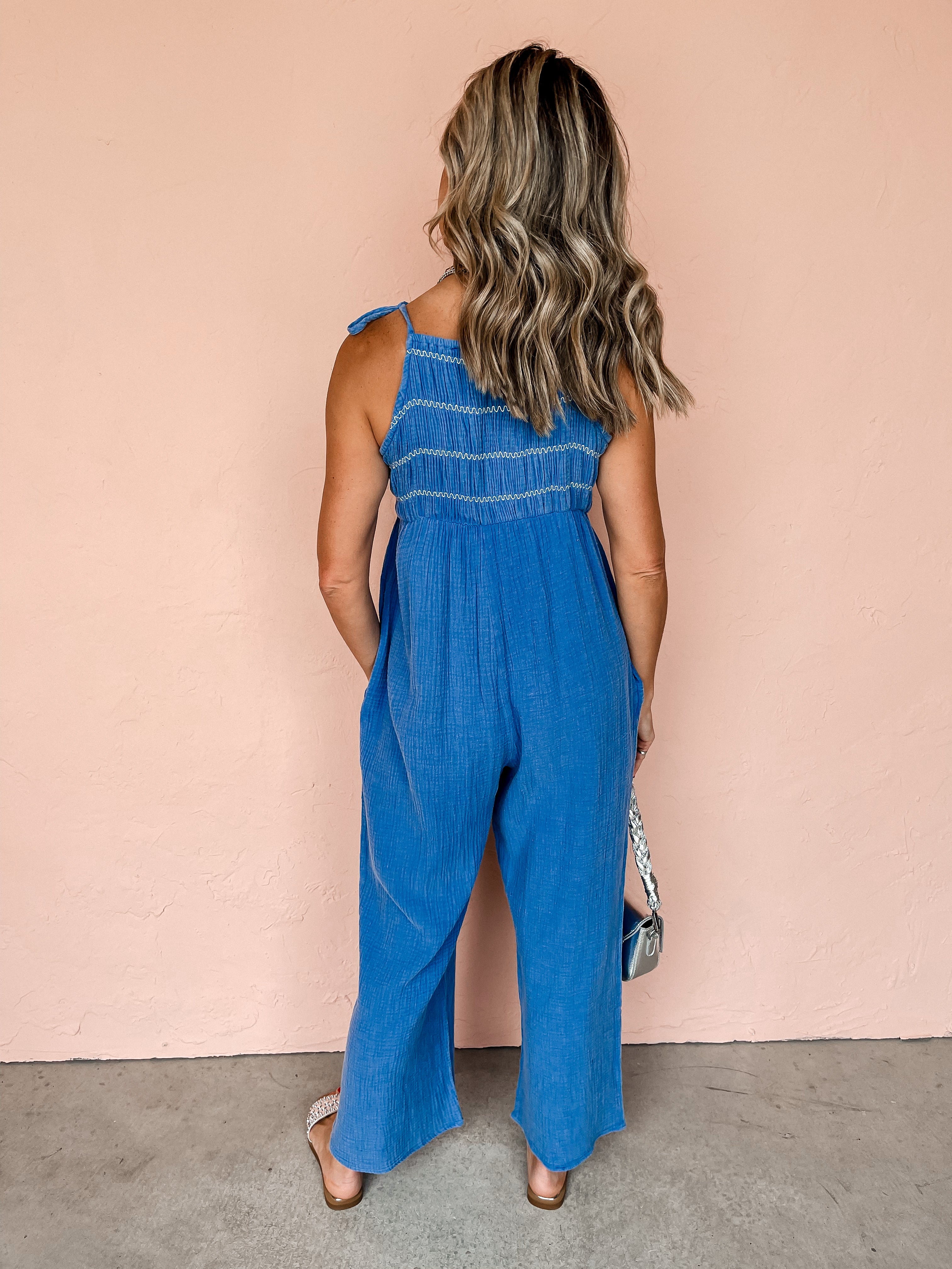 Up In The Clouds Cotton Gauze Jumpsuit
