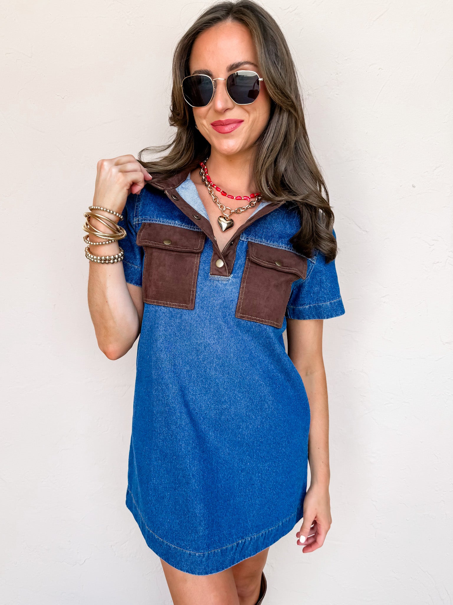 Urban Explorer Denim Shirt Dress
