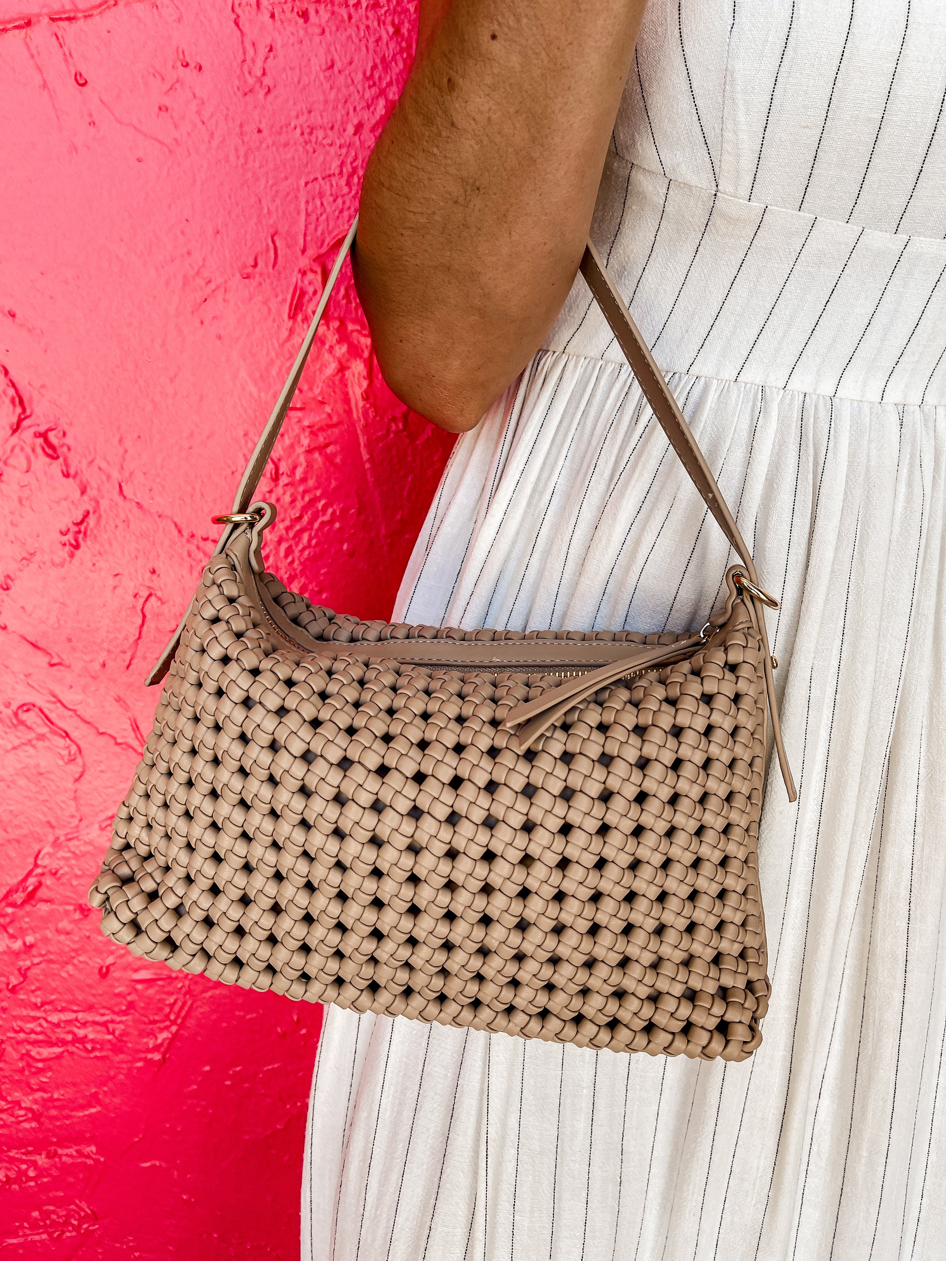 [Urban Expressions] Dottie Knotted Crossbody Bag-Natural