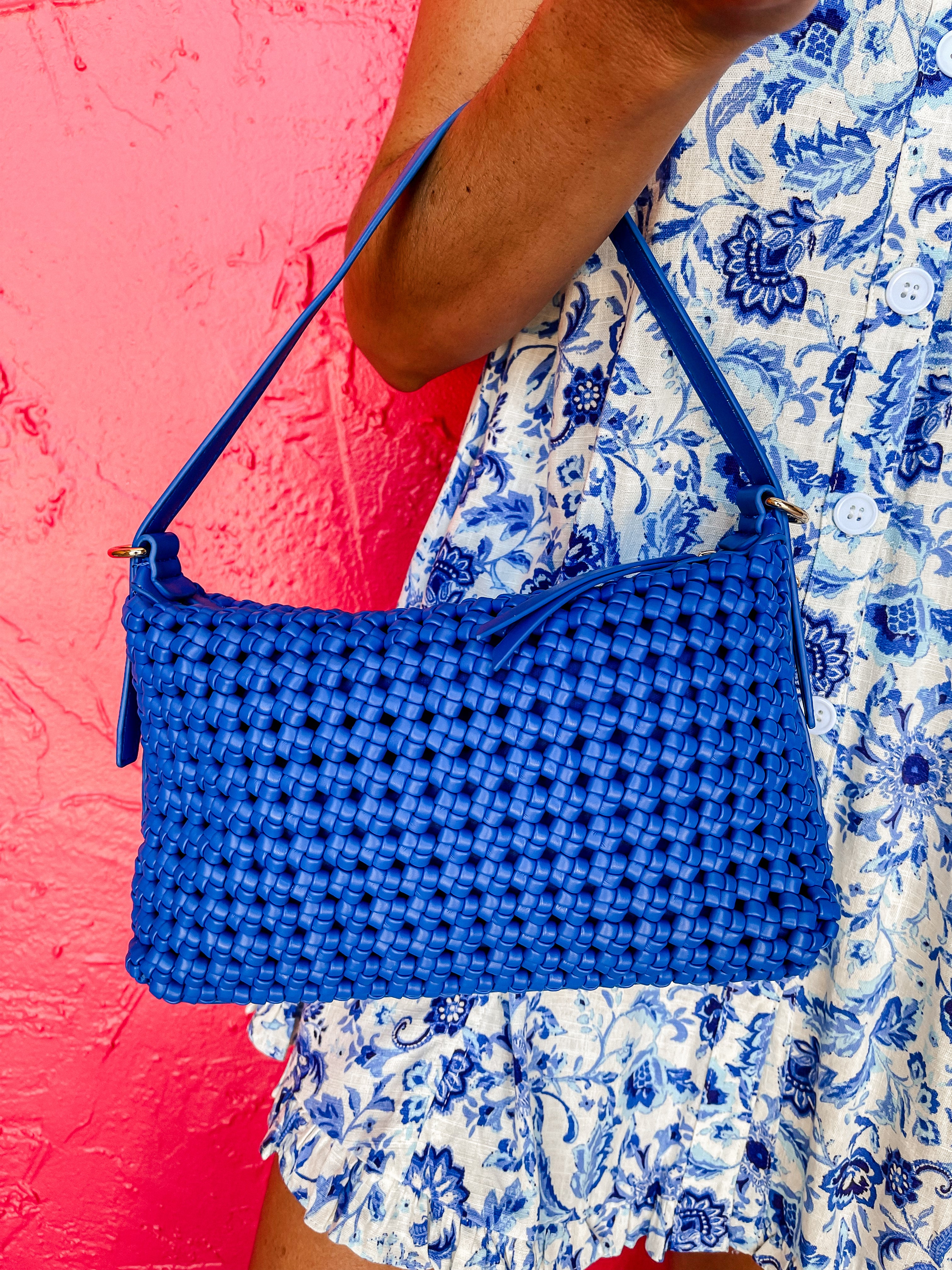[Urban Expressions] Dottie Knotted Crossbody Bag-Royal Blue