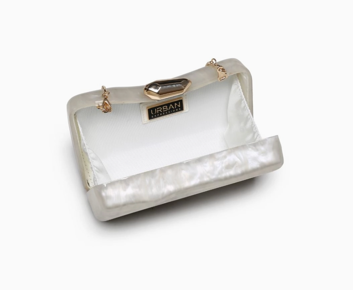 [Urban Expressions] Oaklynn Evening Bag-Ivory