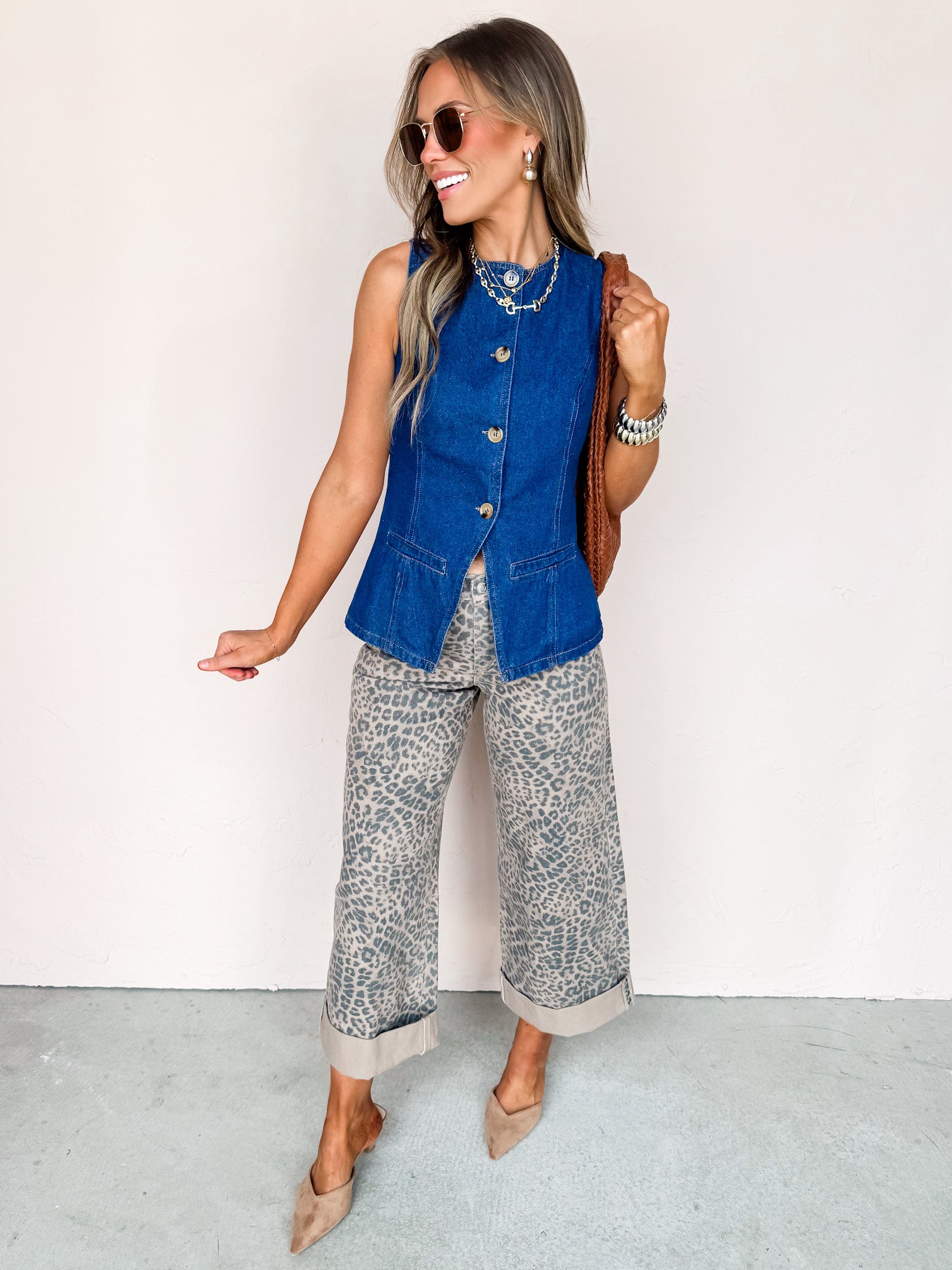 Urban Legend Denim Sleeveless Top