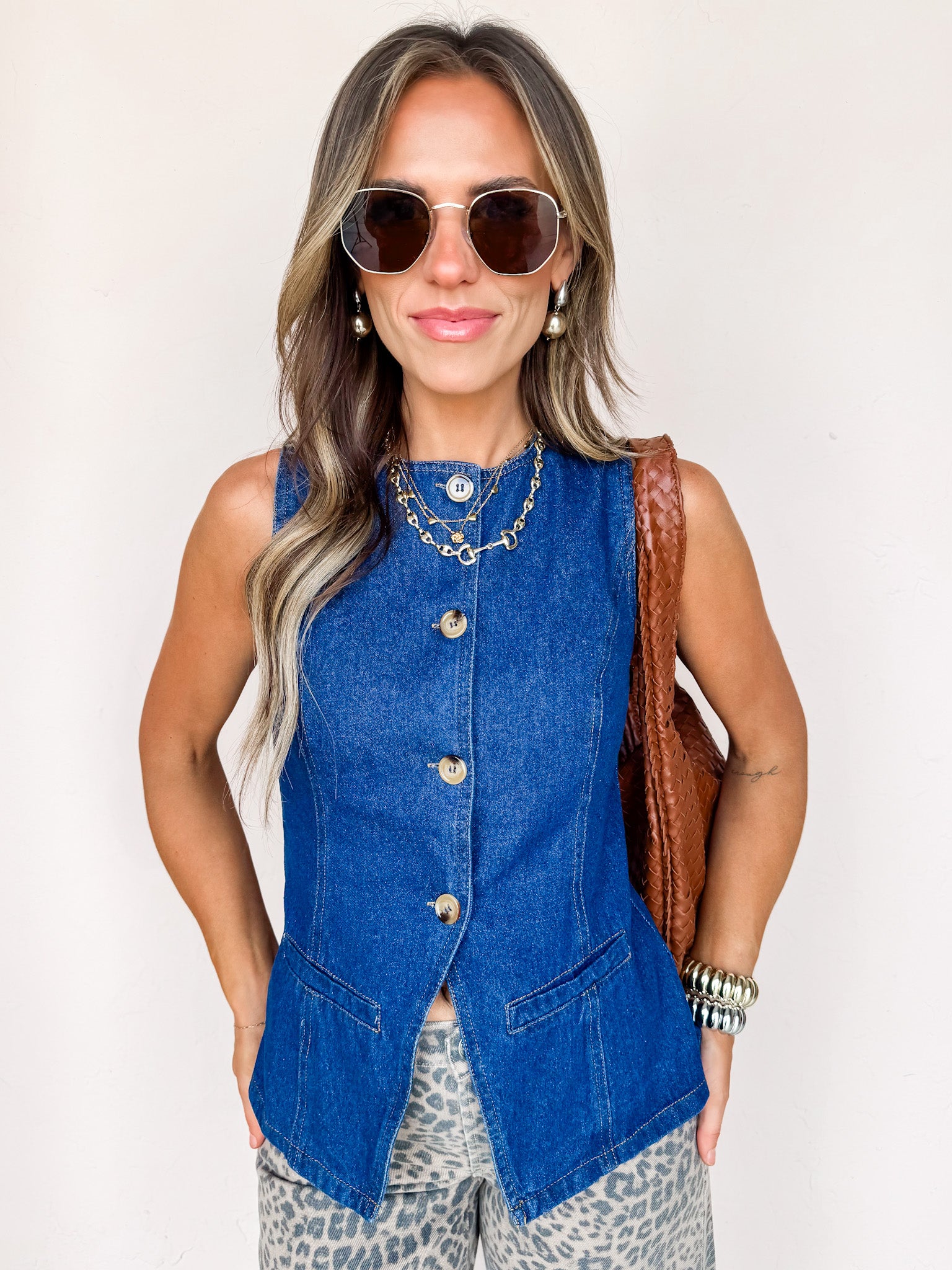 Urban Legend Denim Sleeveless Top