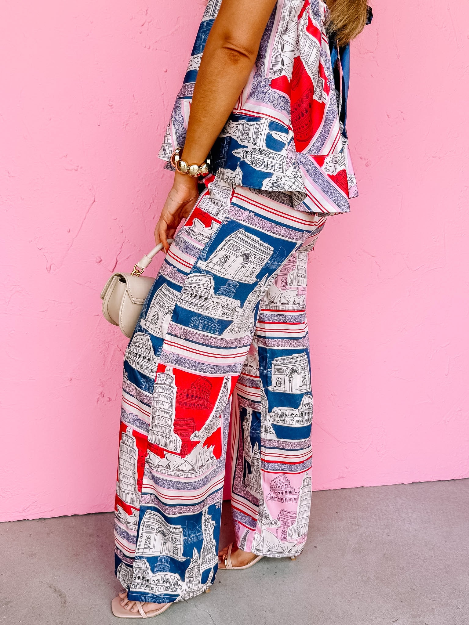 Vanessa Print Wide Leg Pants