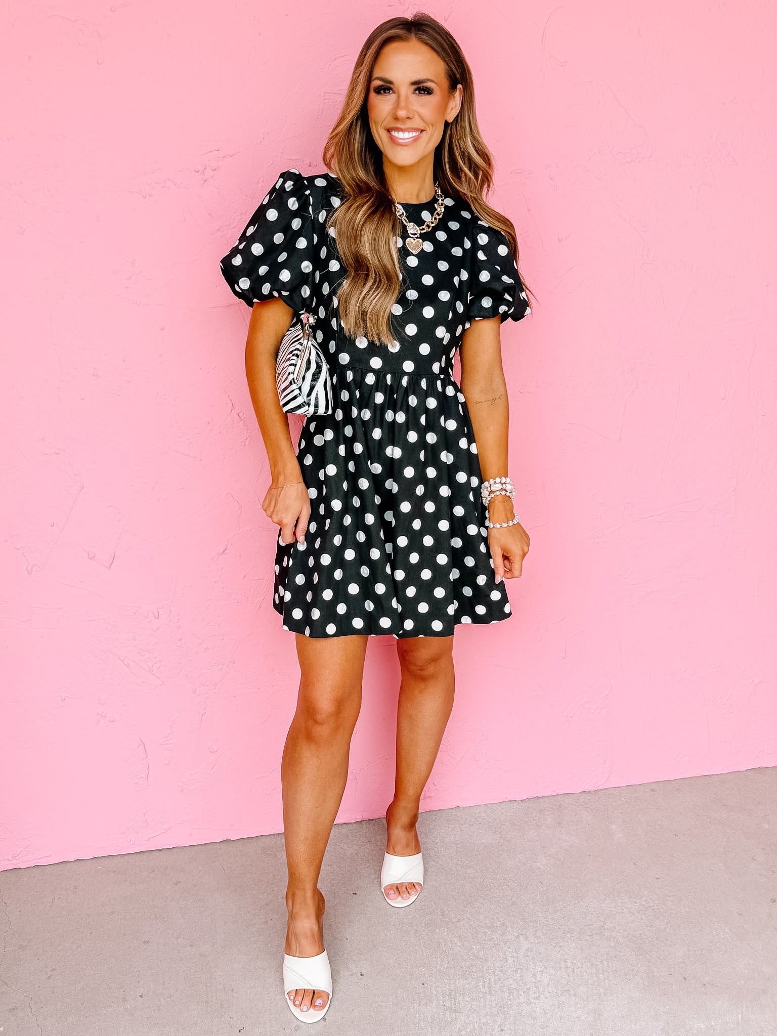 Vintage Charm Polka Dot Dress