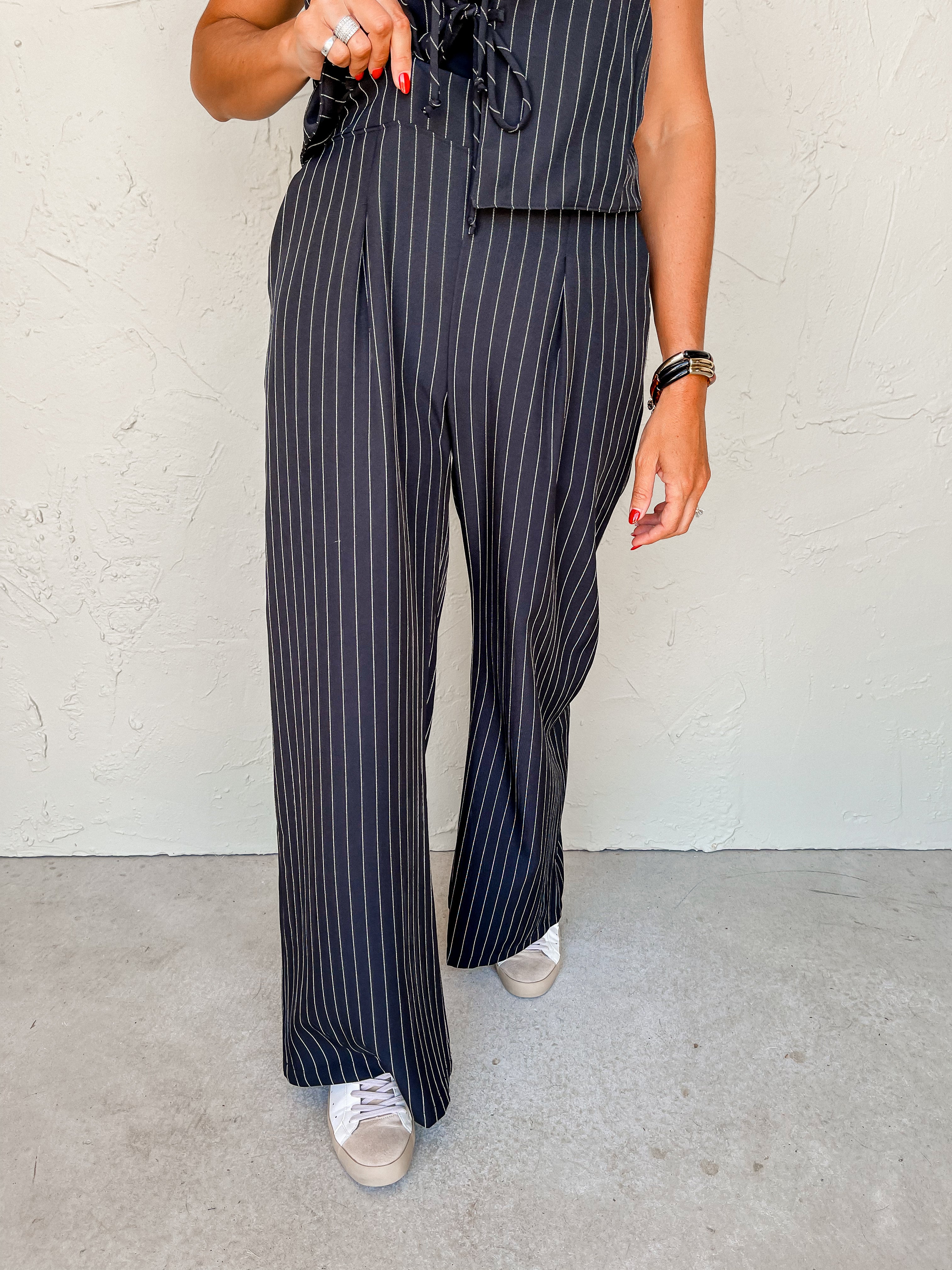 Wait List Pin Stripe Pants