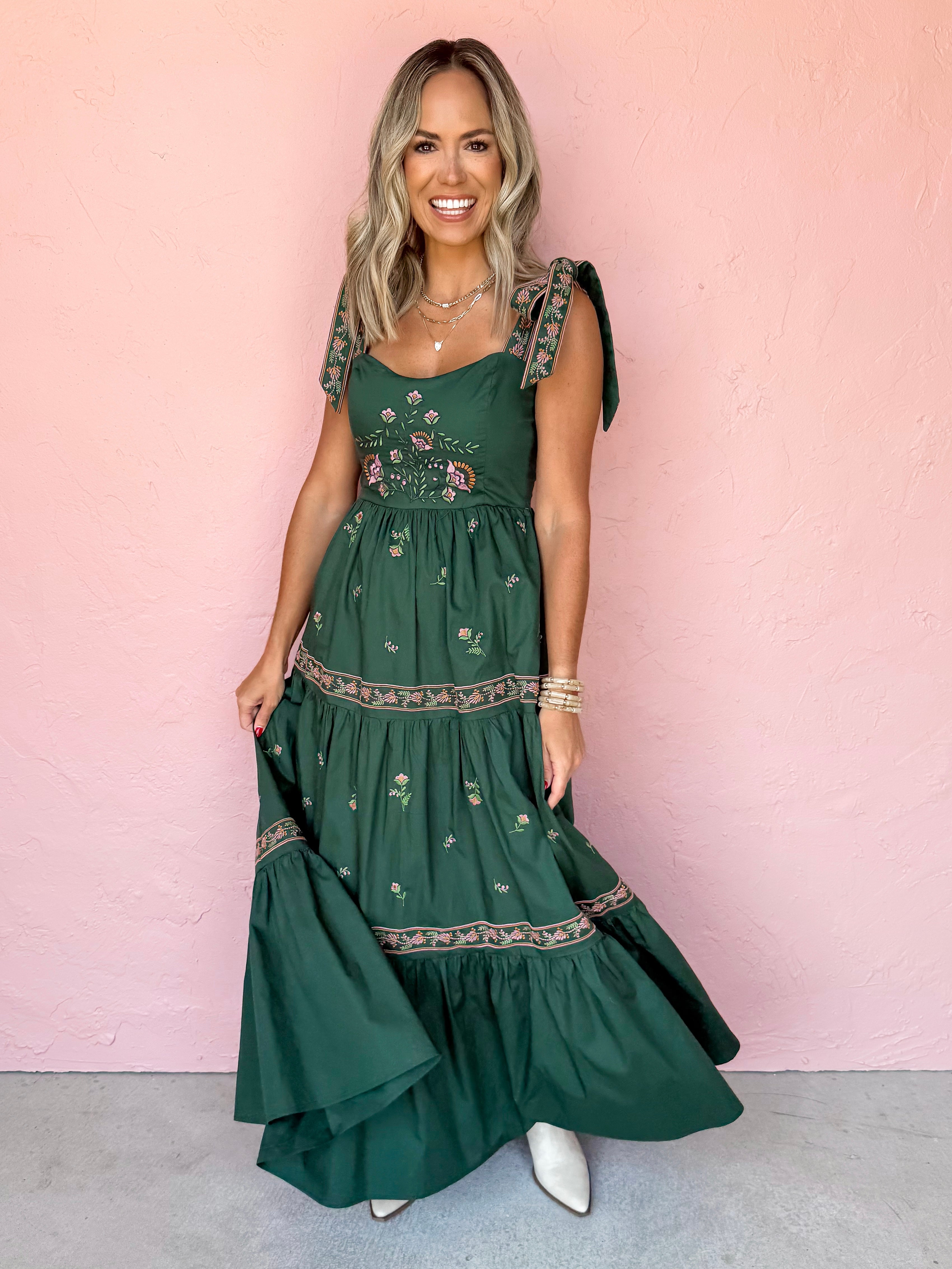 Warm Harvest Tiered Maxi Dress