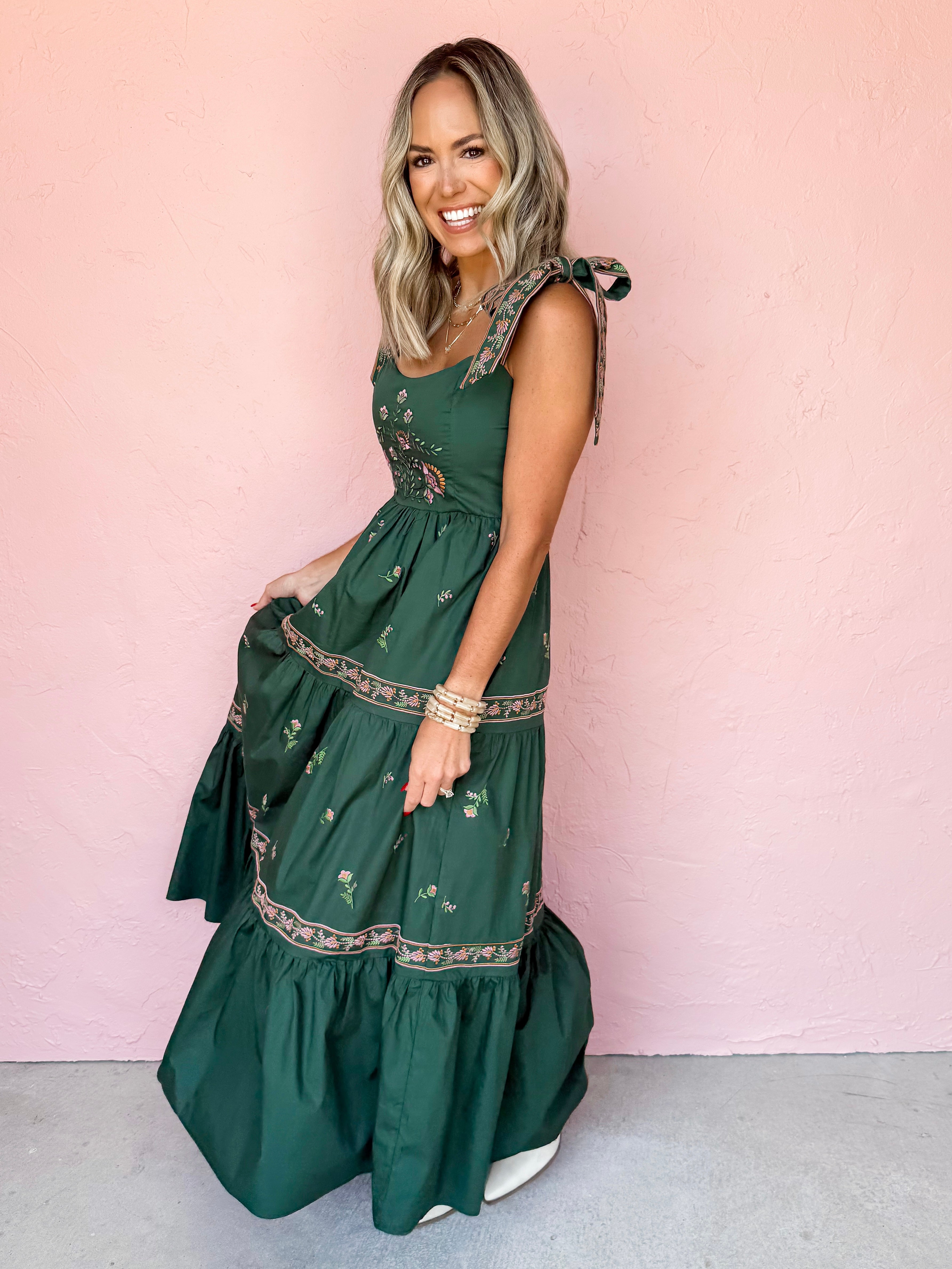 Warm Harvest Tiered Maxi Dress