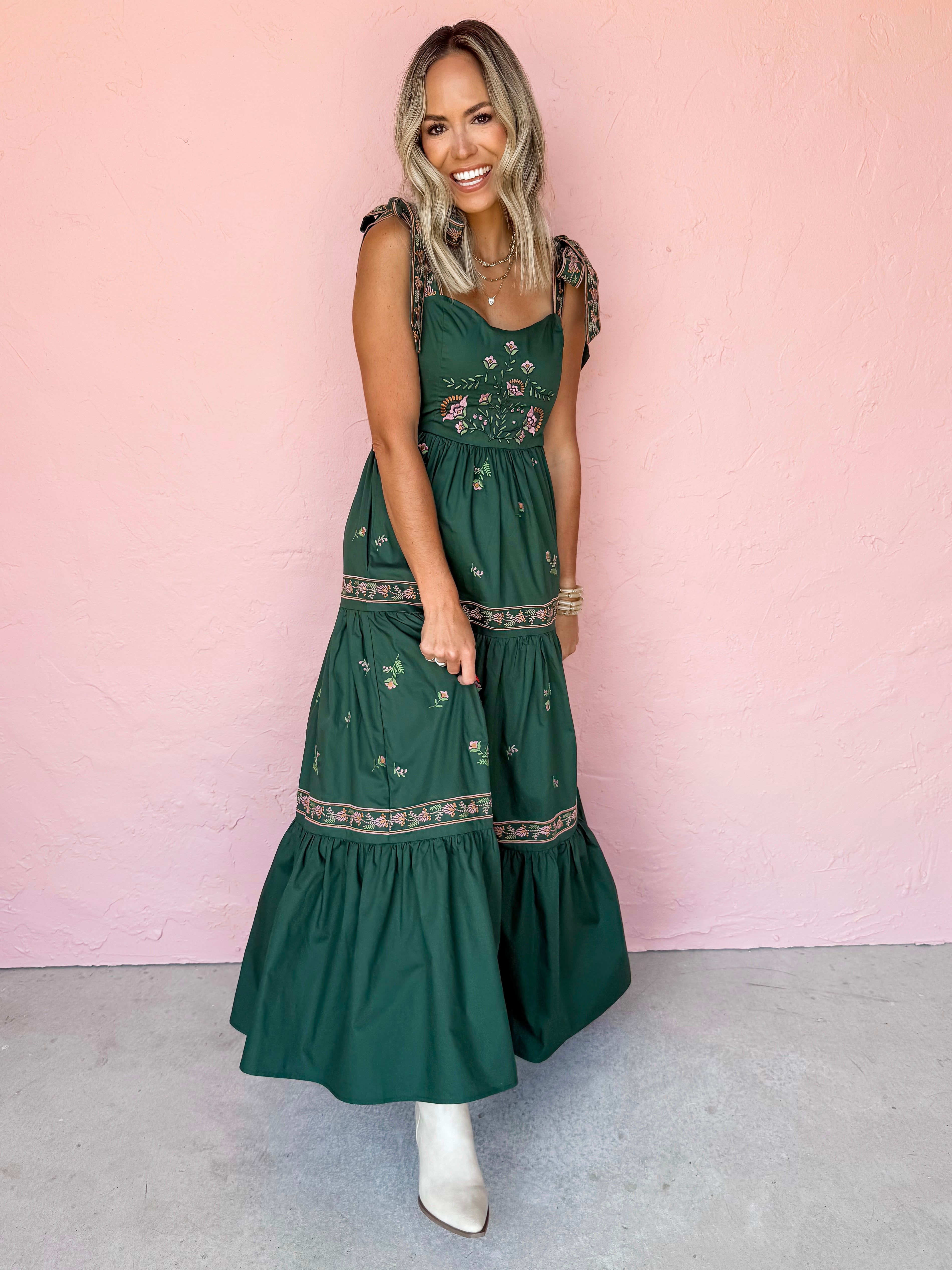 Warm Harvest Tiered Maxi Dress