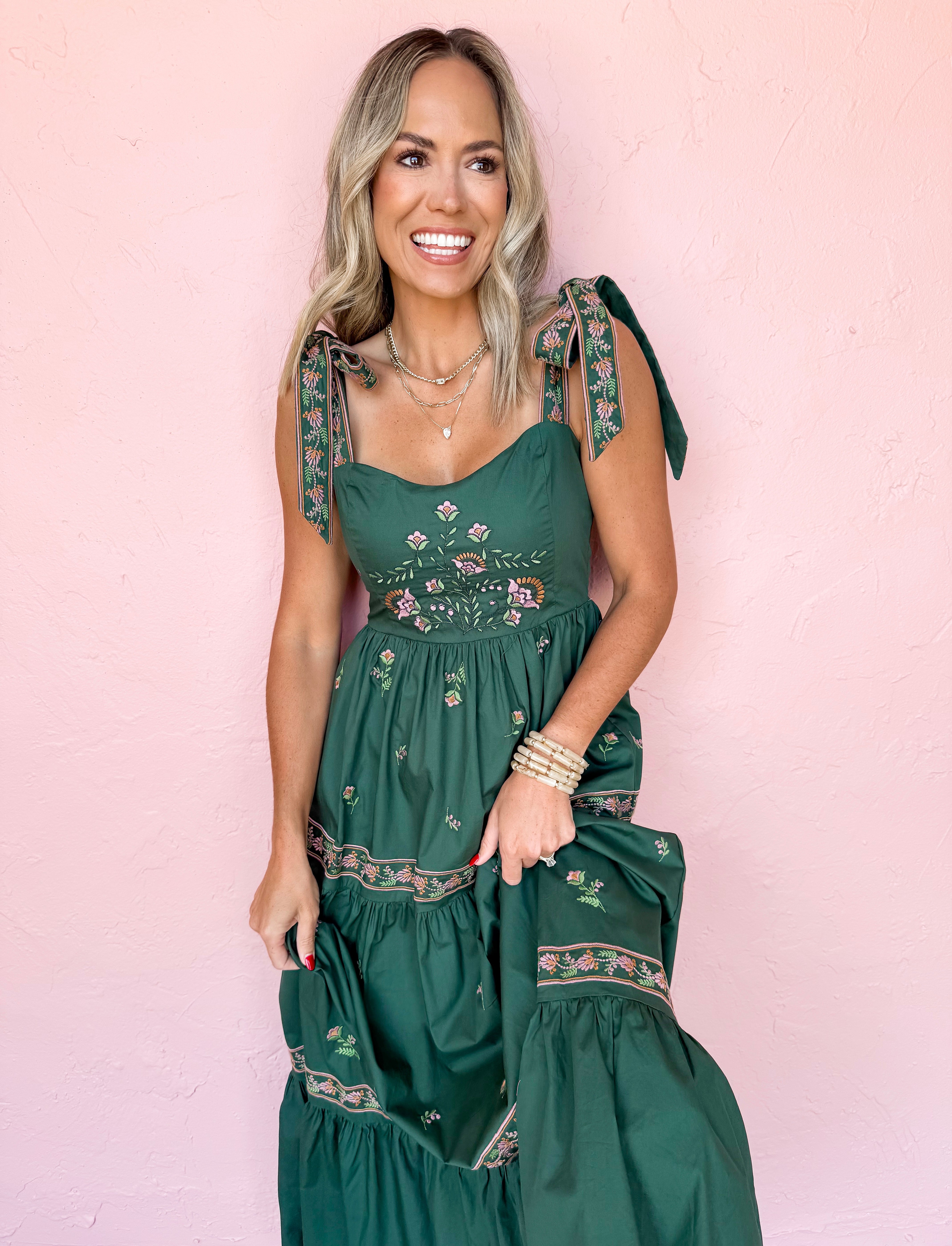 Warm Harvest Tiered Maxi Dress