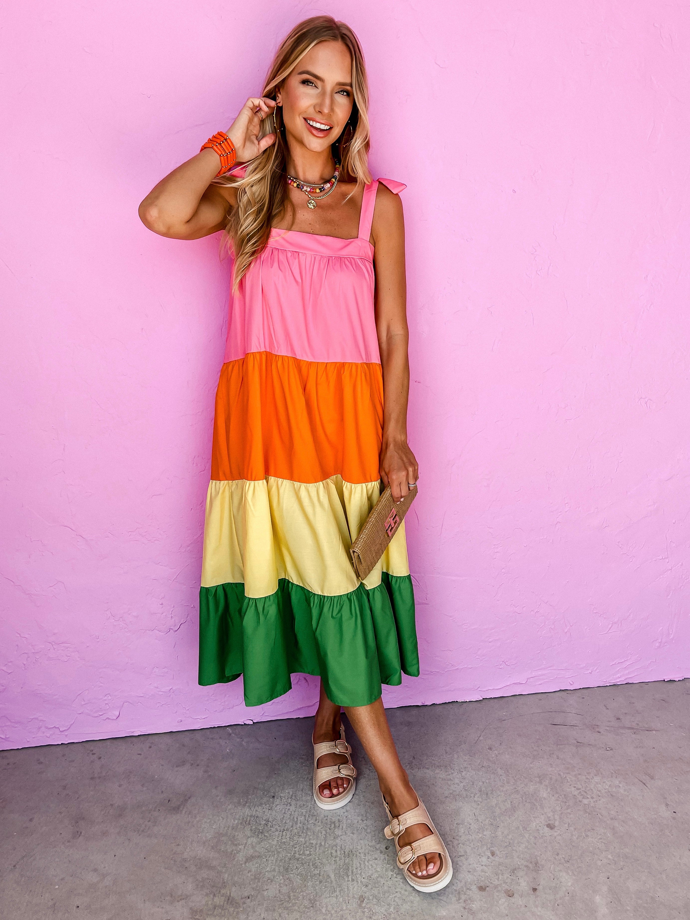 Weekend Spree Color Block Dress