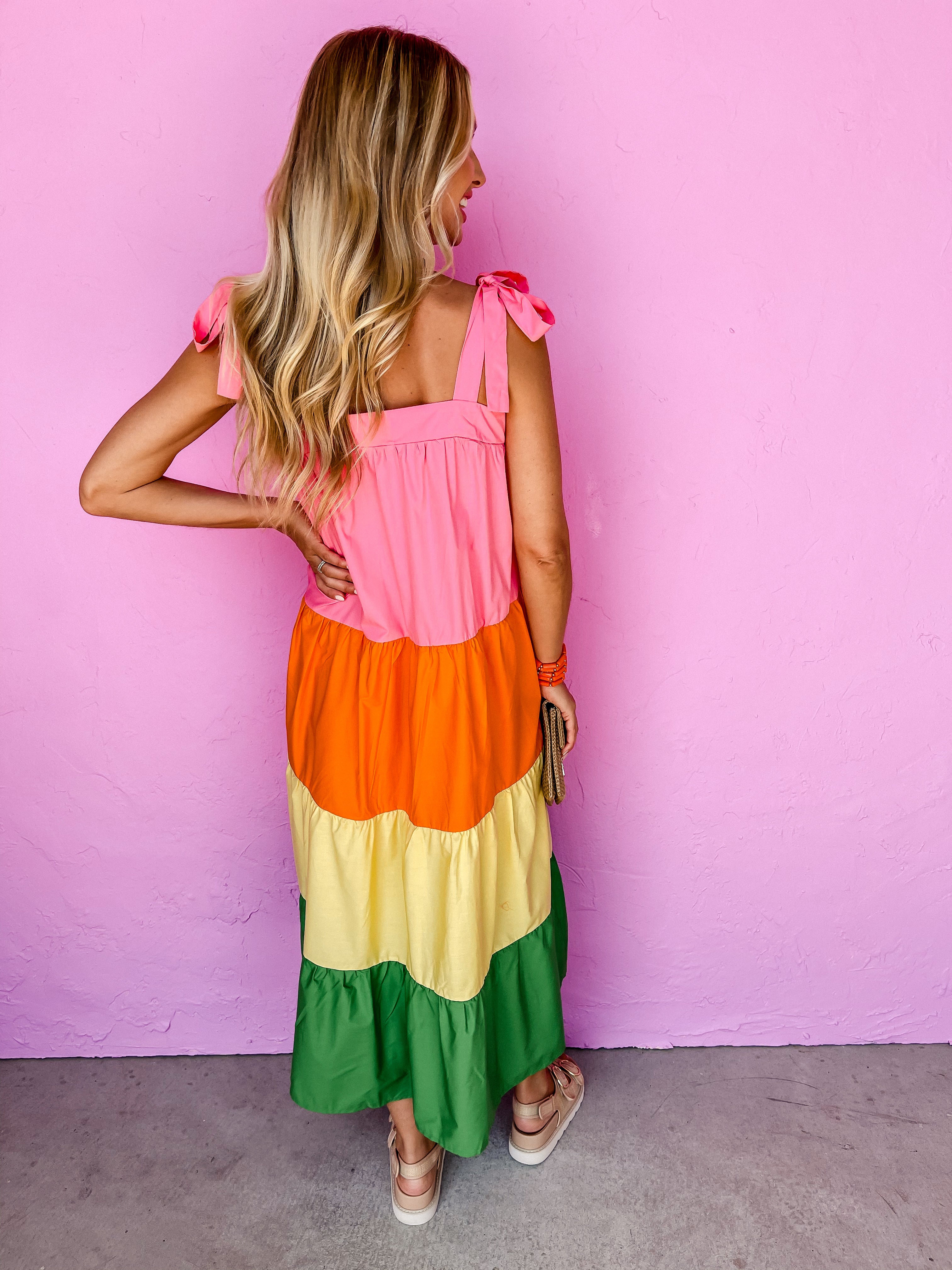 Weekend Spree Color Block Dress