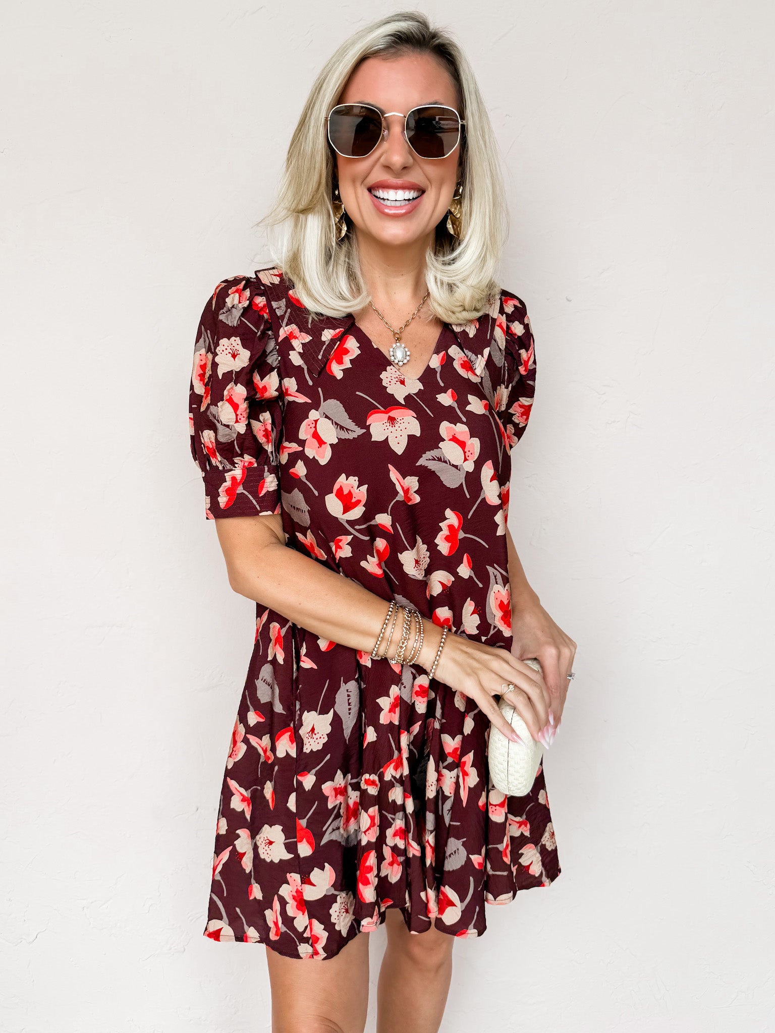 Whimsy In Bloom Floral Mini Dress