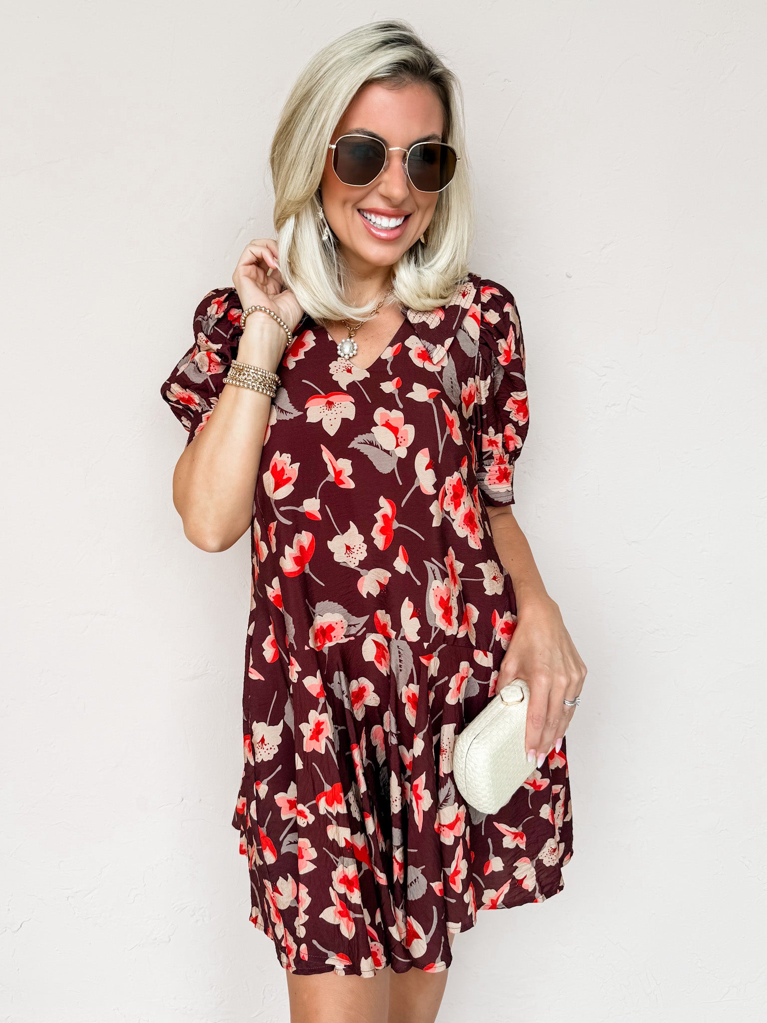 Whimsy In Bloom Floral Mini Dress