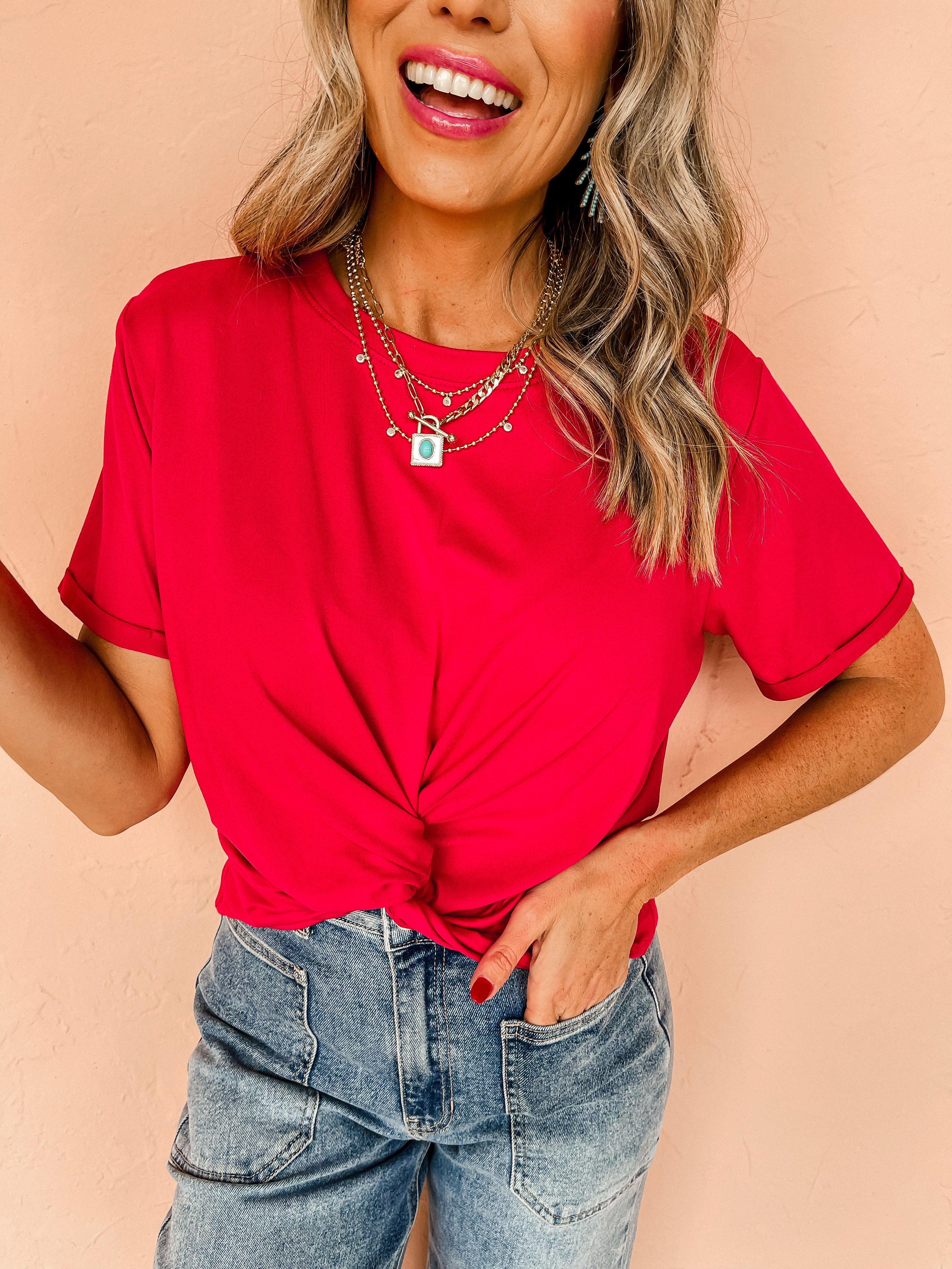 With A Twist Short Sleeve Top