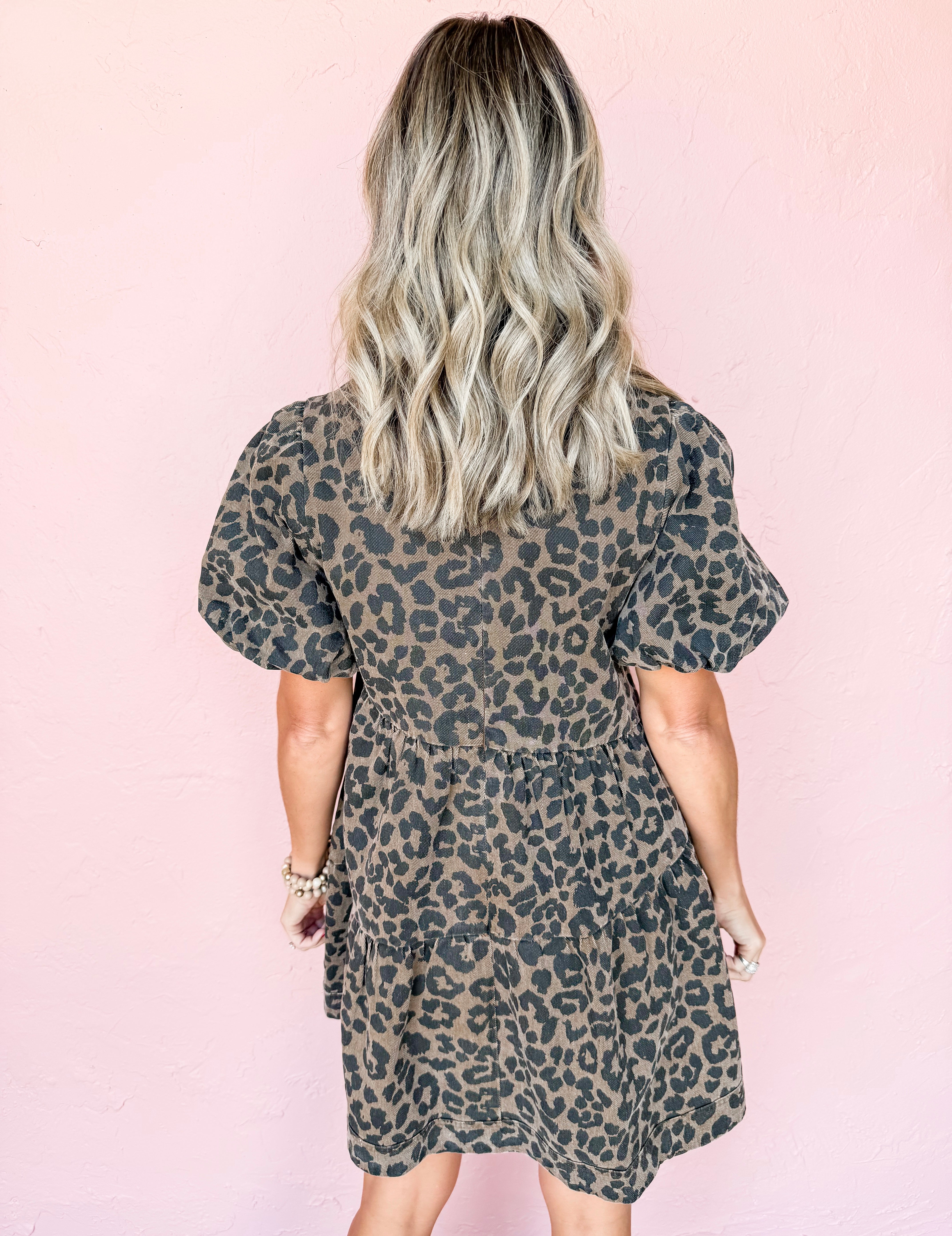 Wonders Await Leopard Print Mini Dress