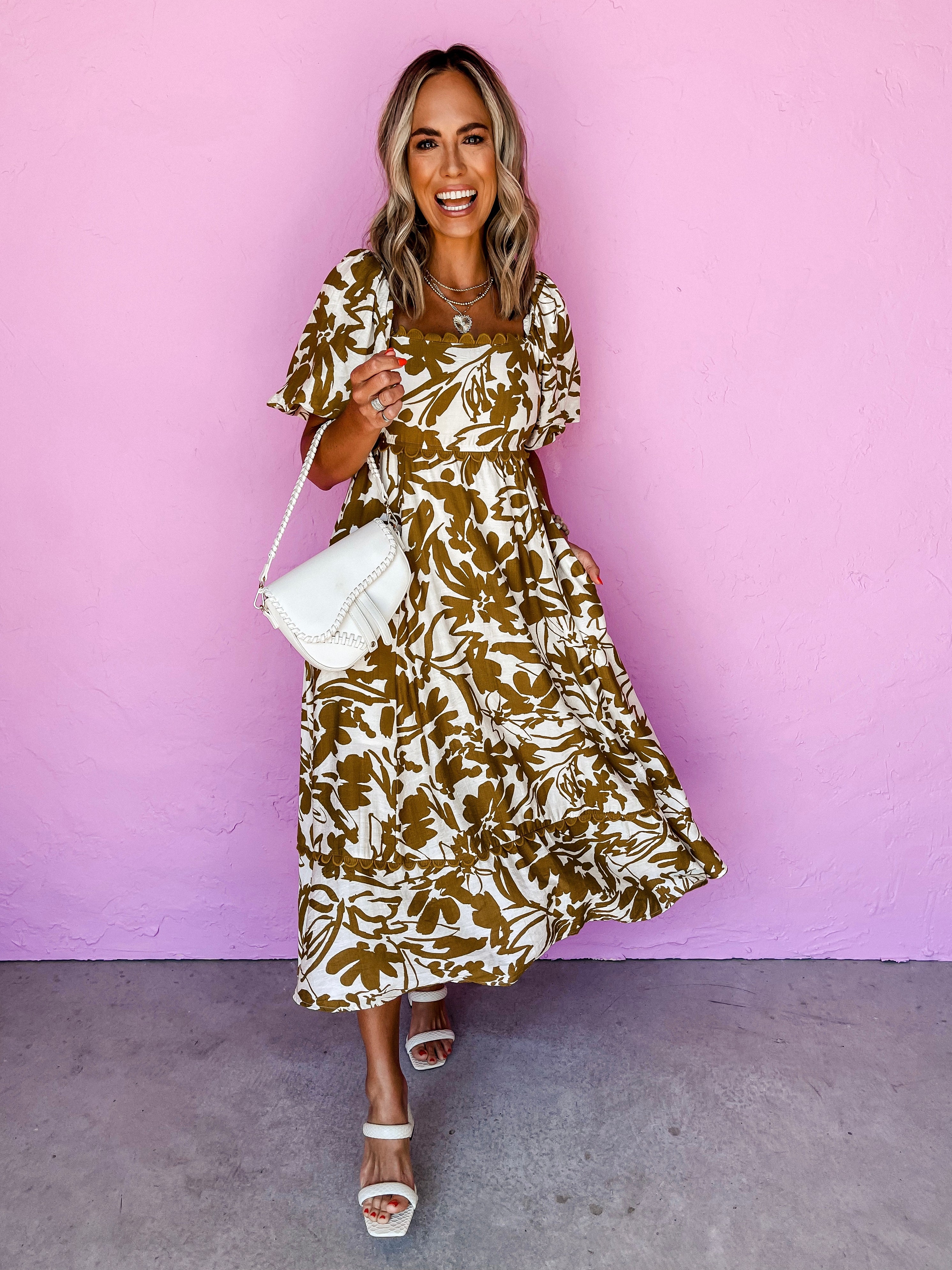 Words Of Advice Floral Midi Dress