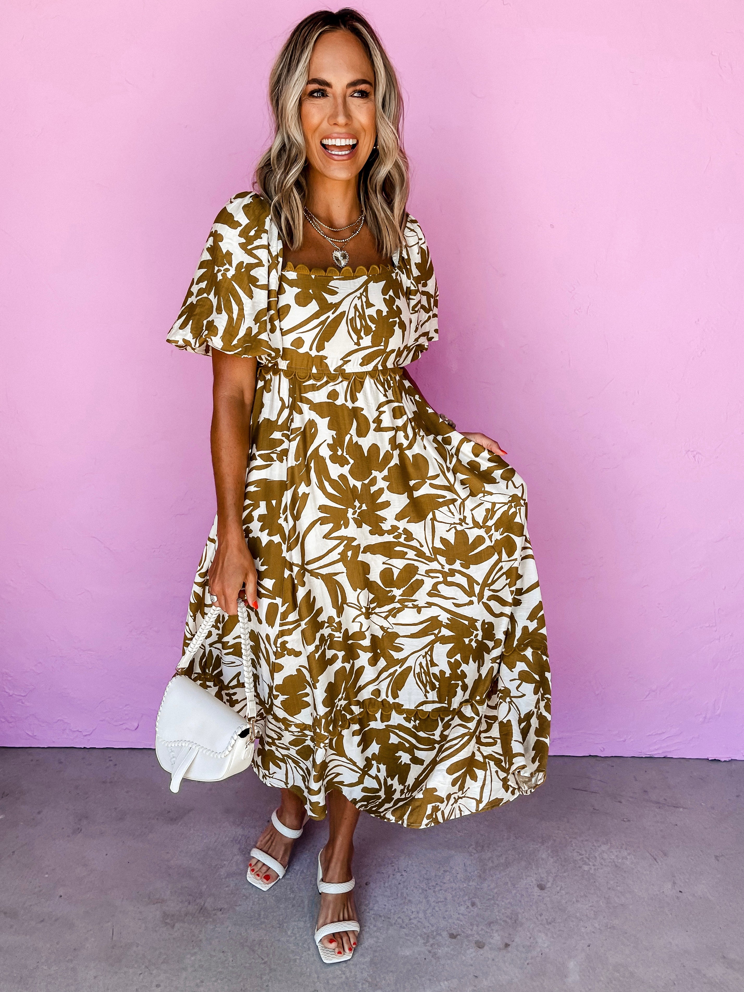 Words Of Advice Floral Midi Dress